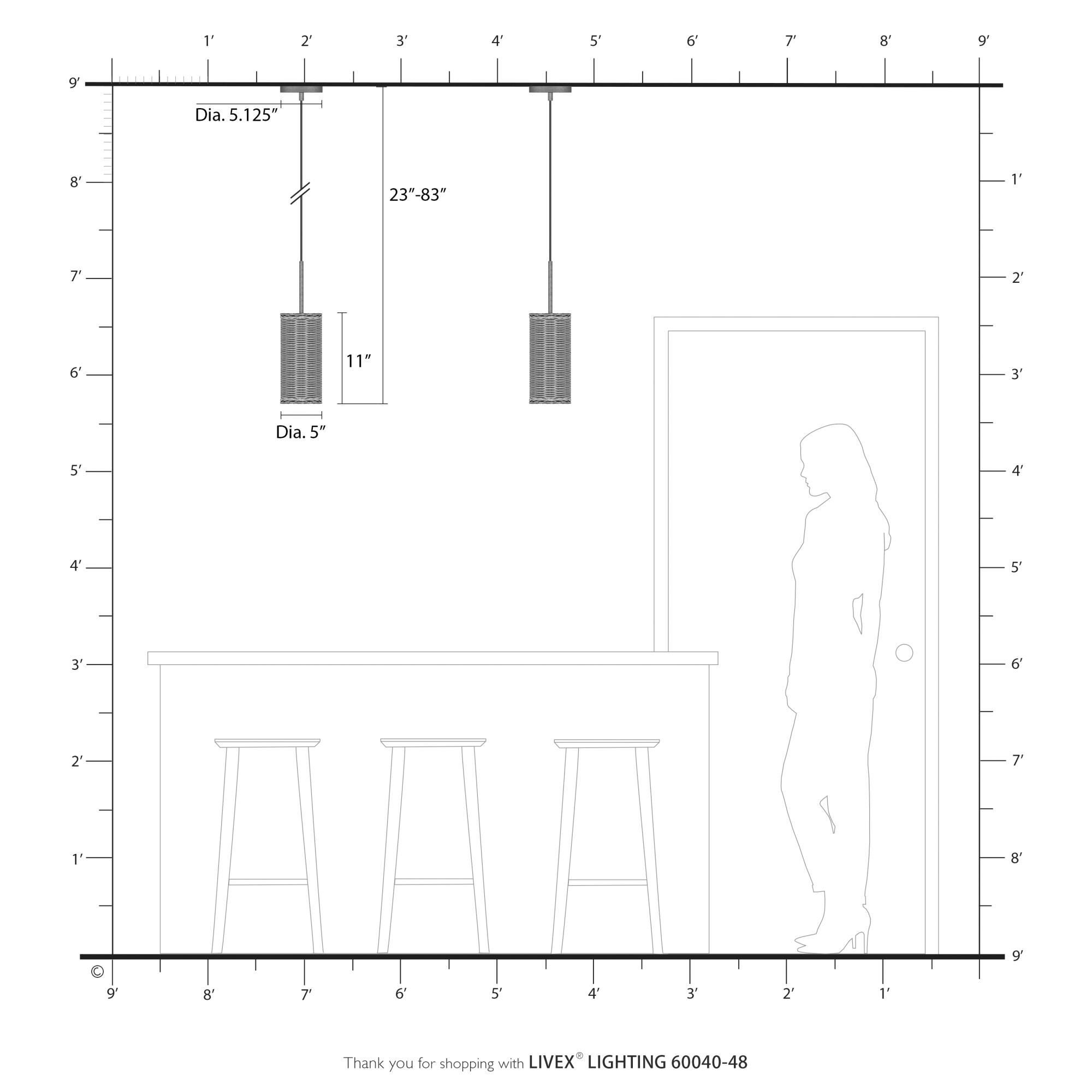 Shown in Antique Gold Leaf finish and Hand-Woven Rustic Walnut Color Rattan shade