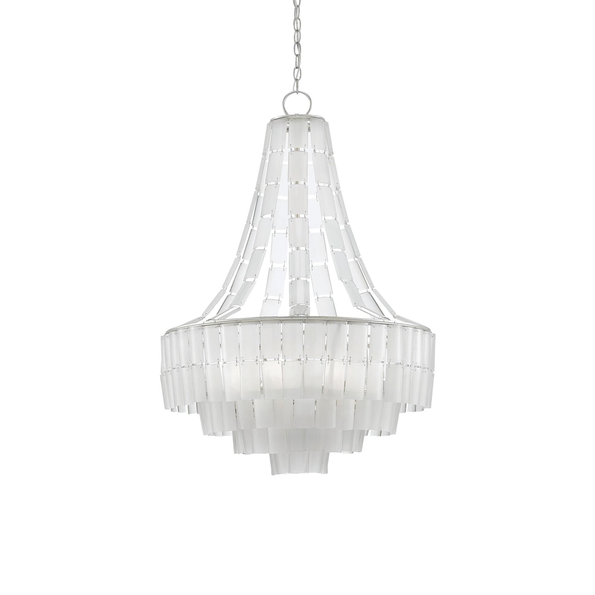 Shown in Contemporary Silver Leaf-Opaque White finish