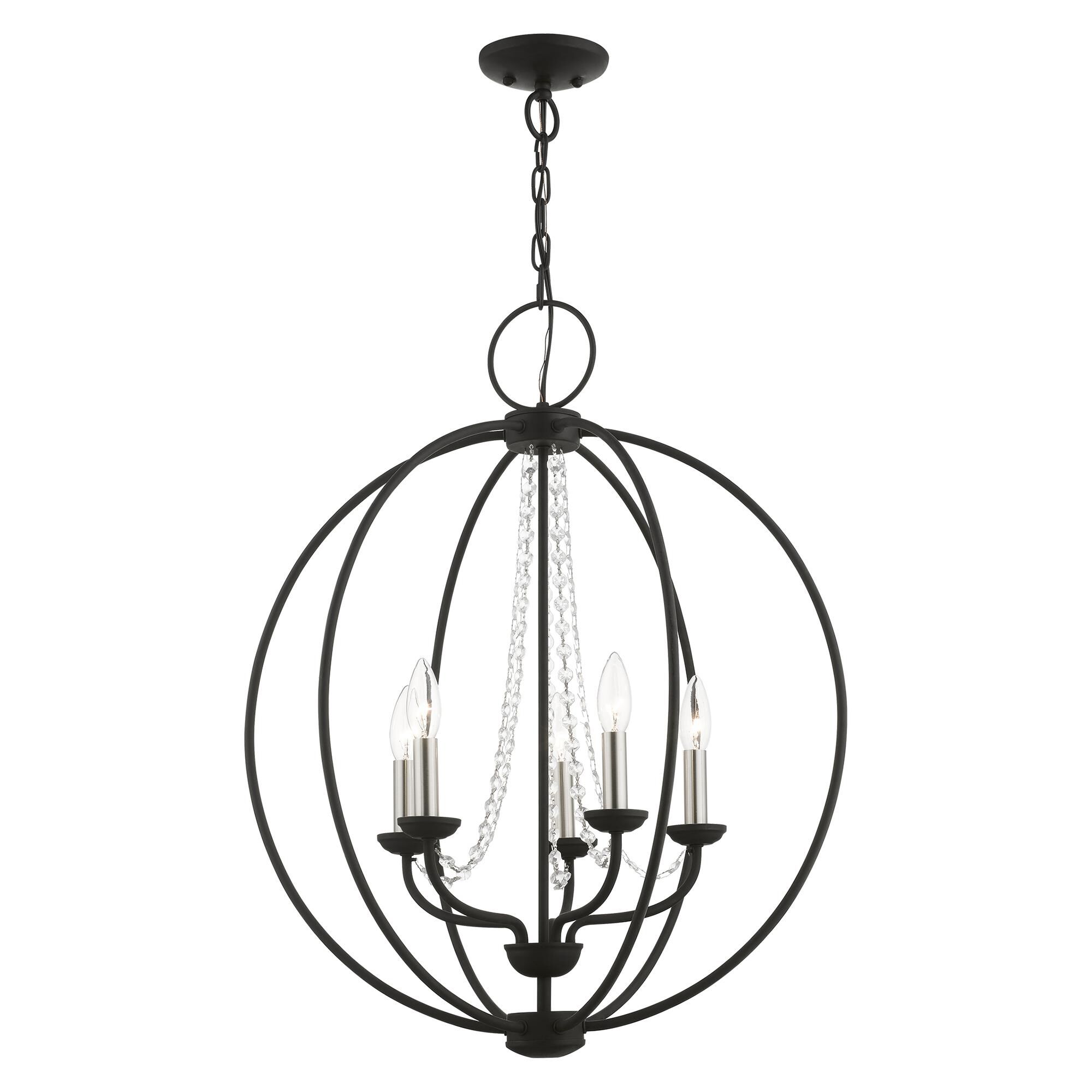 Arabella 23 Inch 5 Light Chandelier by Livex Lighting