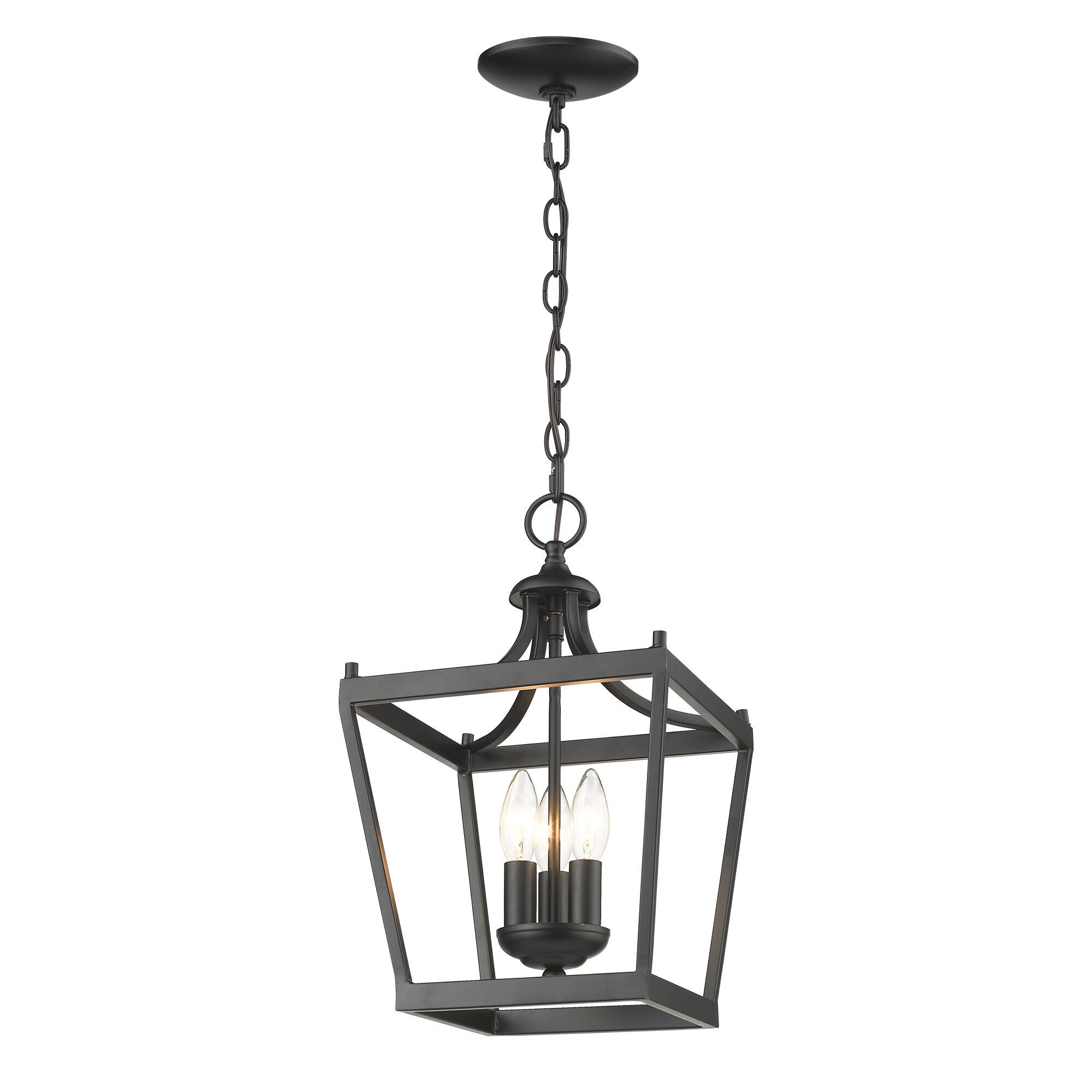 Shown in Matte Black finish and -- glass and -- shade