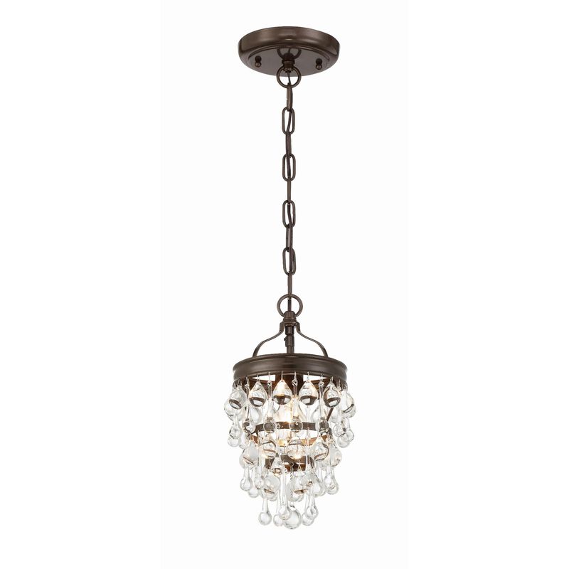 Crystorama Calypso 7 Inch Mini Chandelier