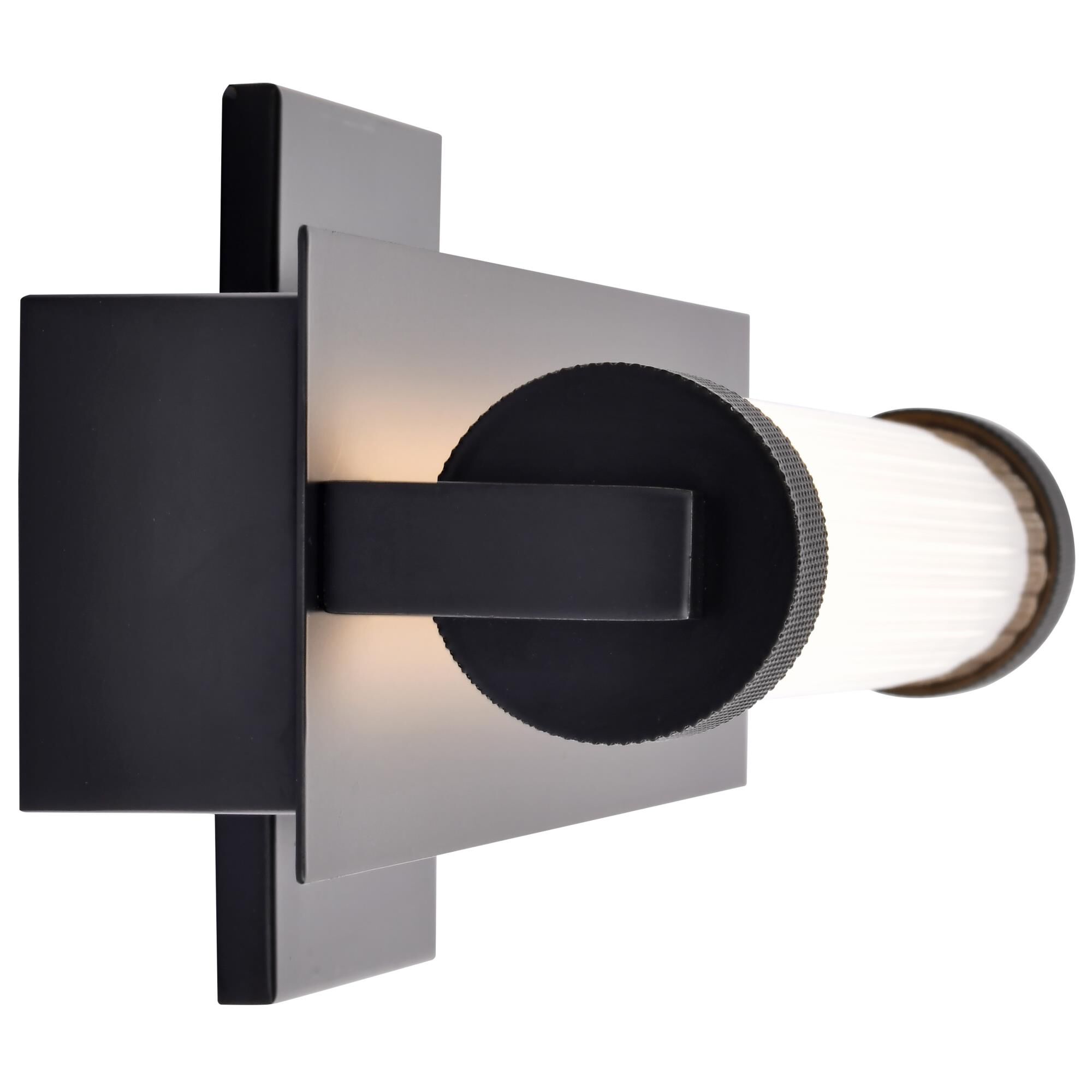 Shown in Black finish and Clear glass