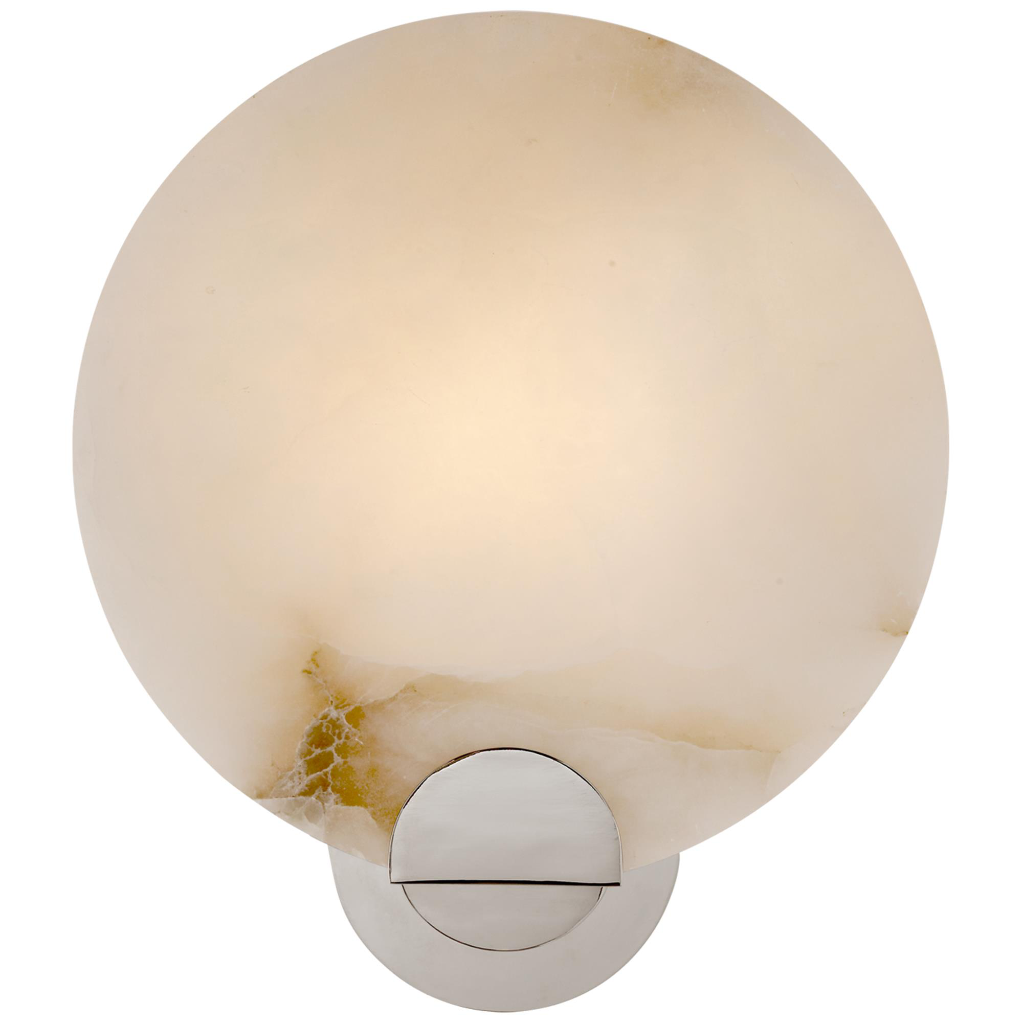 Shown in Polished Nickel finish and Alabaster glass