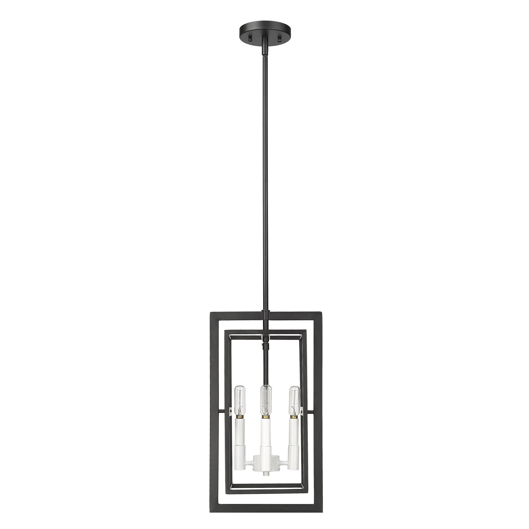 Shown in Black With White Candle Sleeves finish