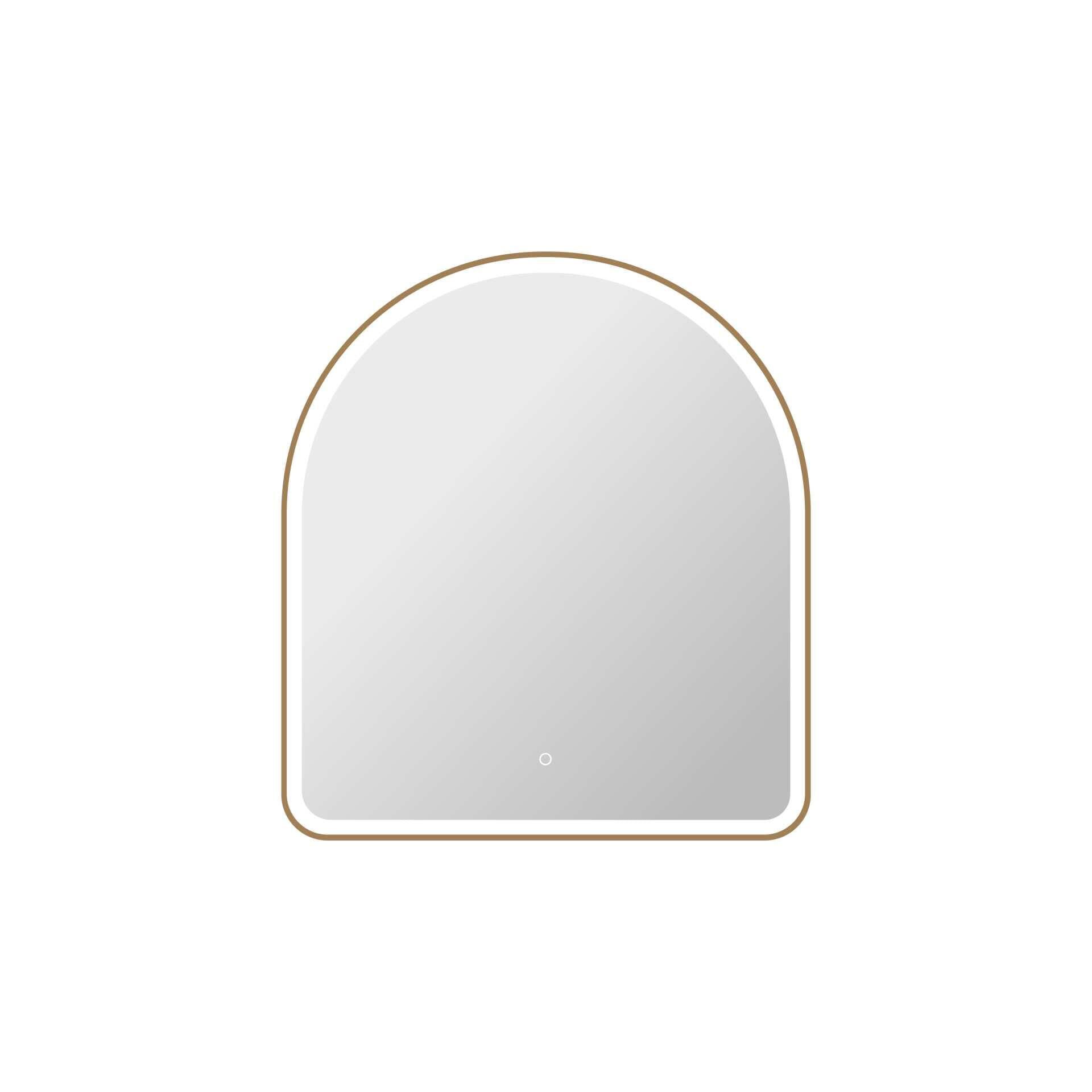 Harmoni 42 Inch Arched LED Lighted Mirror by Elegant Decor