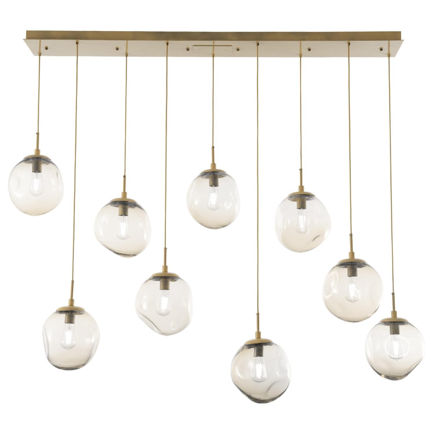 Levi Wilson Nebula 70 Inch 9 Light Linear Suspension Light by Hammerton Studio