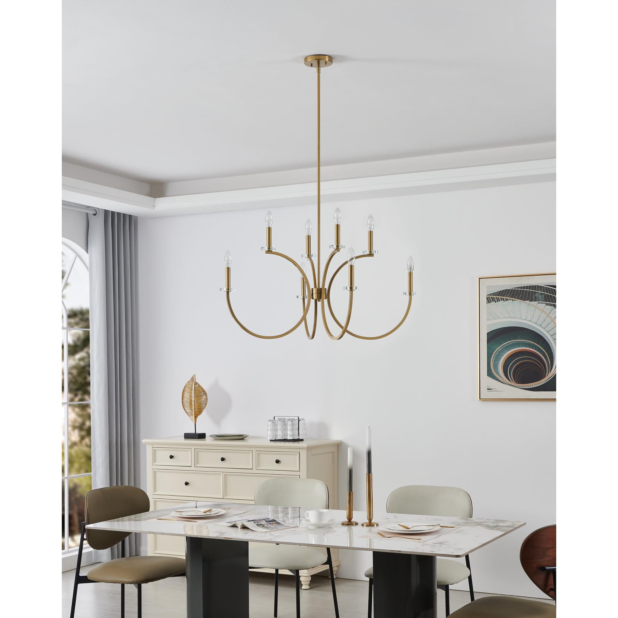 Shown in Brushed Gold finish