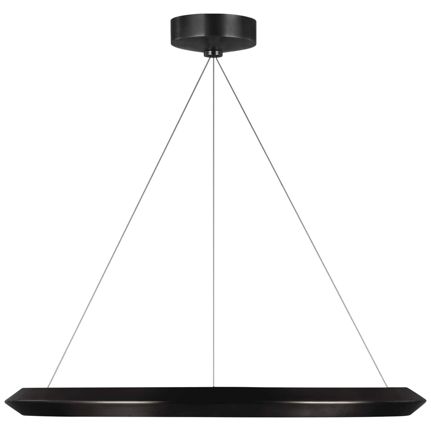 Visual Comfort Signature Collection Peter Bristol Racetrack 28 Inch LED Chandelier