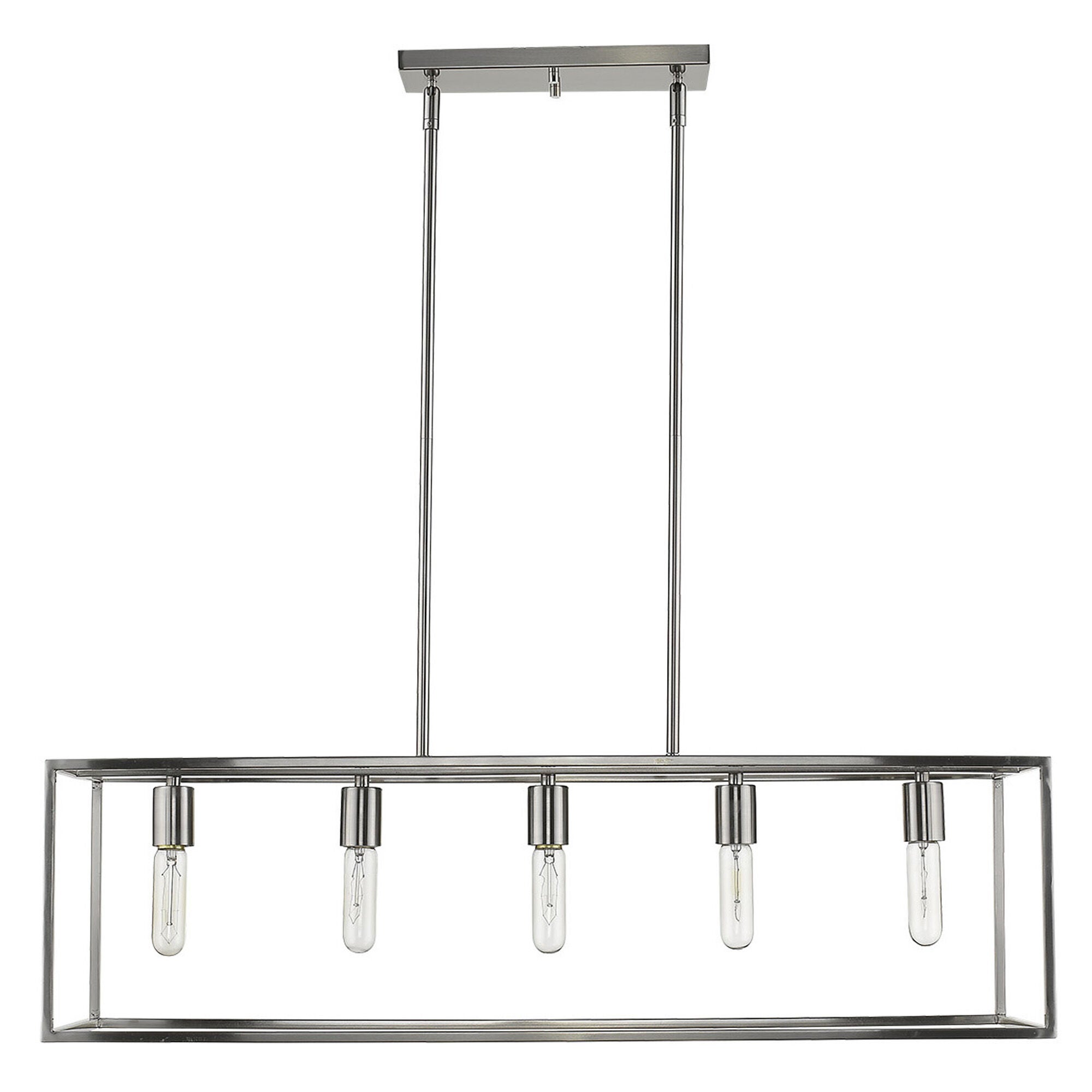 Shown in Satin Nickel finish and -- glass and -- shade