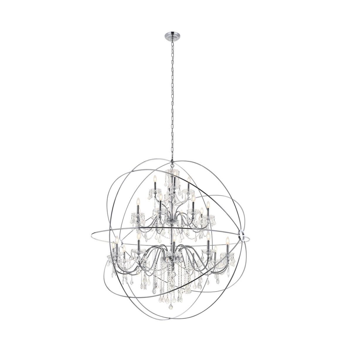 Shown in Chrome finish and Clear Royal Cut crystal