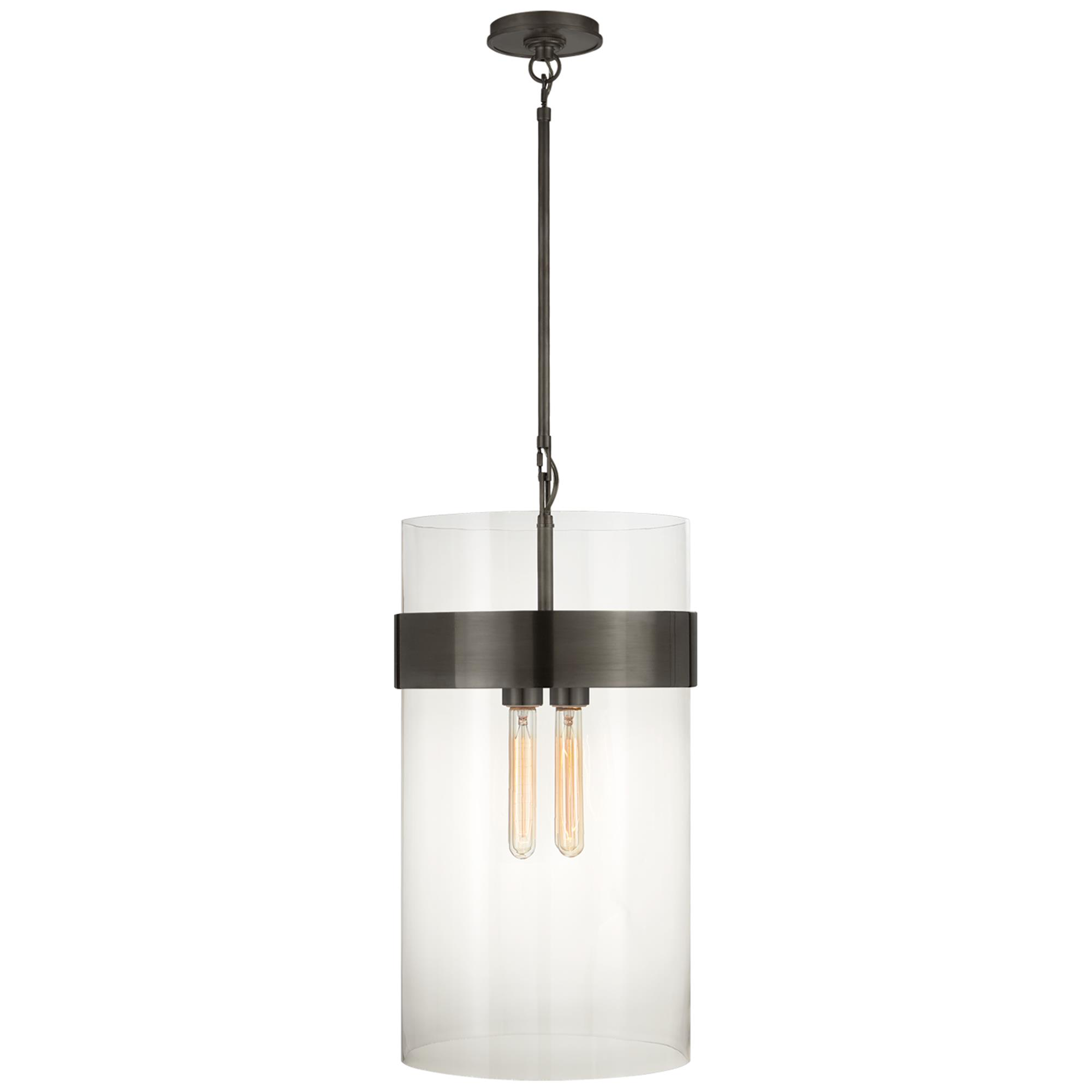 Shown in Bronze finish and Clear glass