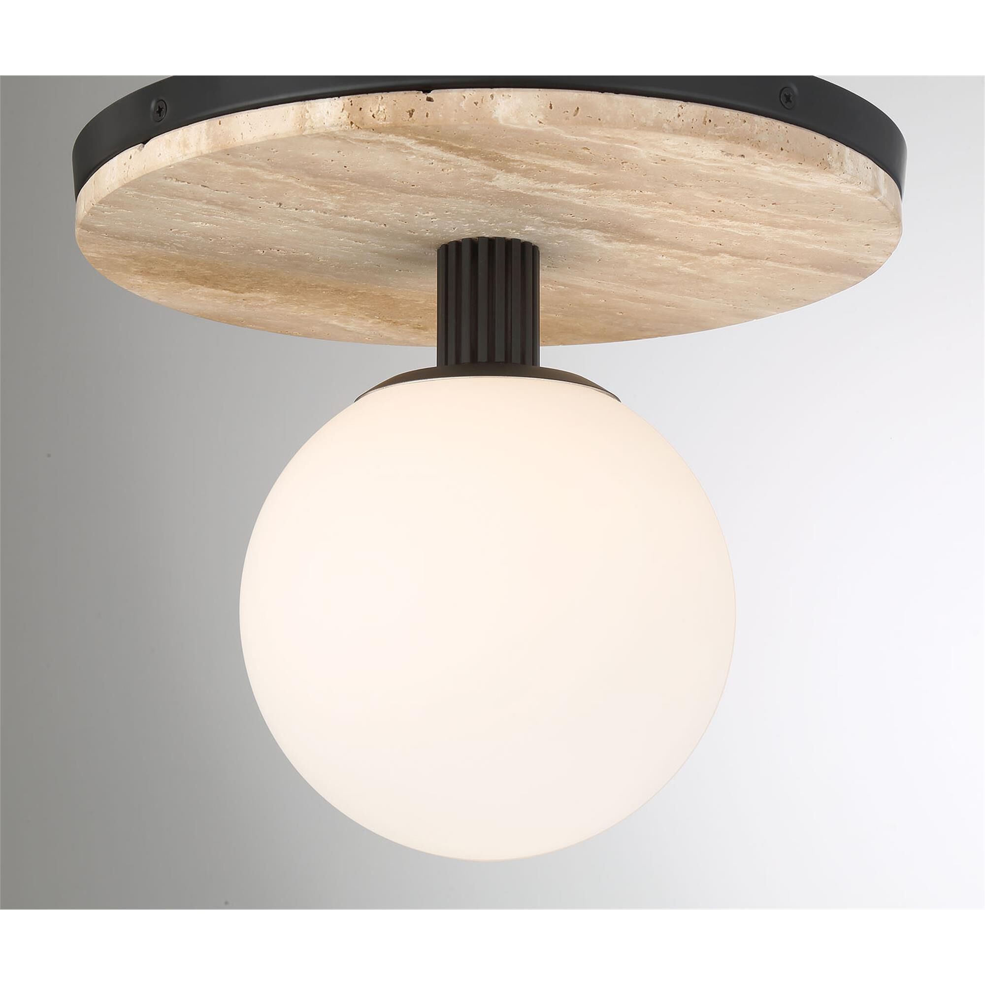 Shown in Matte Black finish and Opal Etched glass