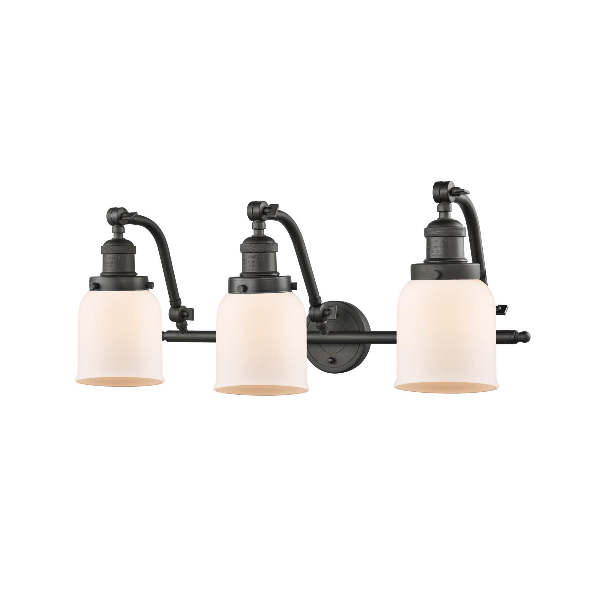 Bruno Marashlian Small Bell 28 Inch 3 Light Bath Vanity Light by Innovations Lighting