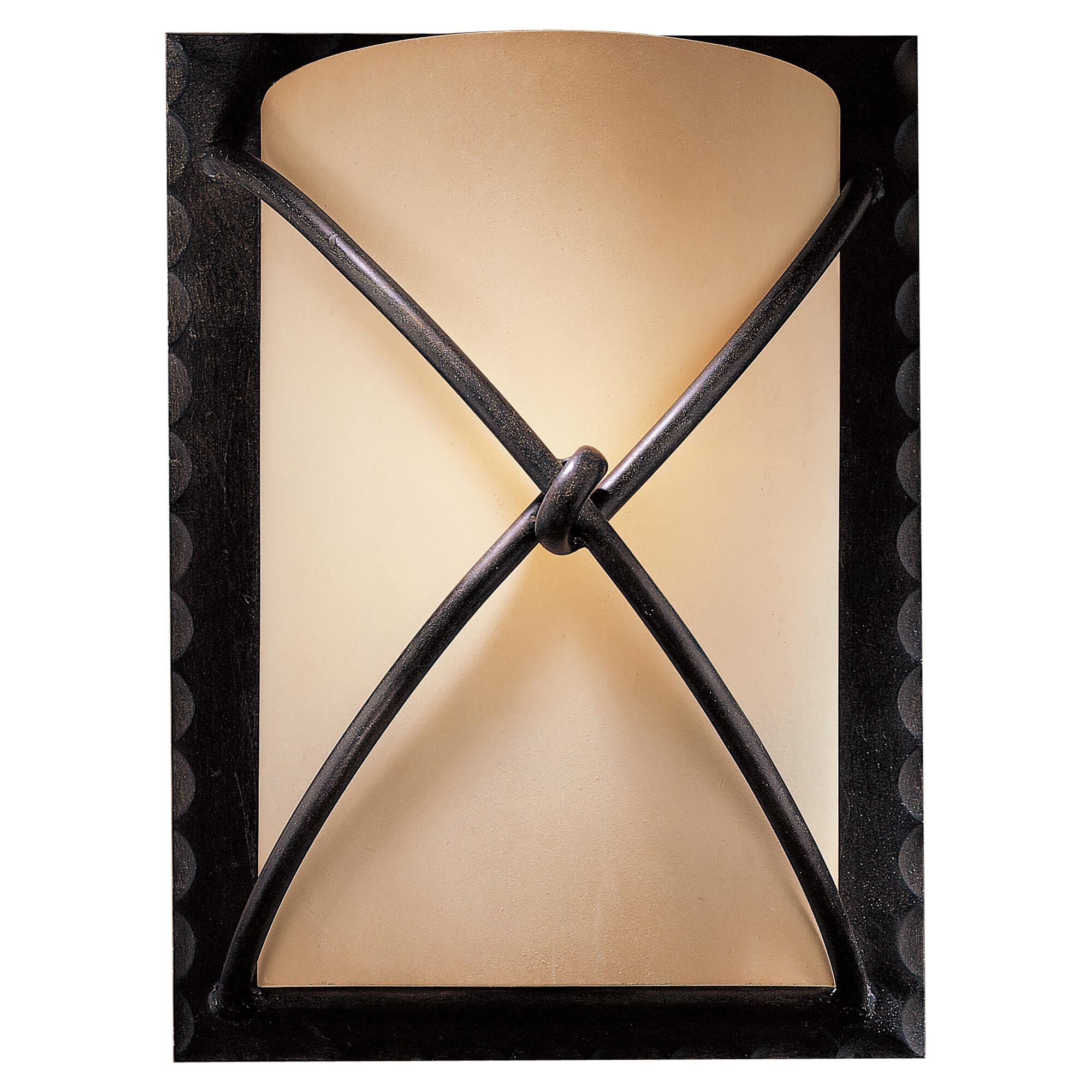 Shown in Aspen Bronze finish and Rustic Scavo glass