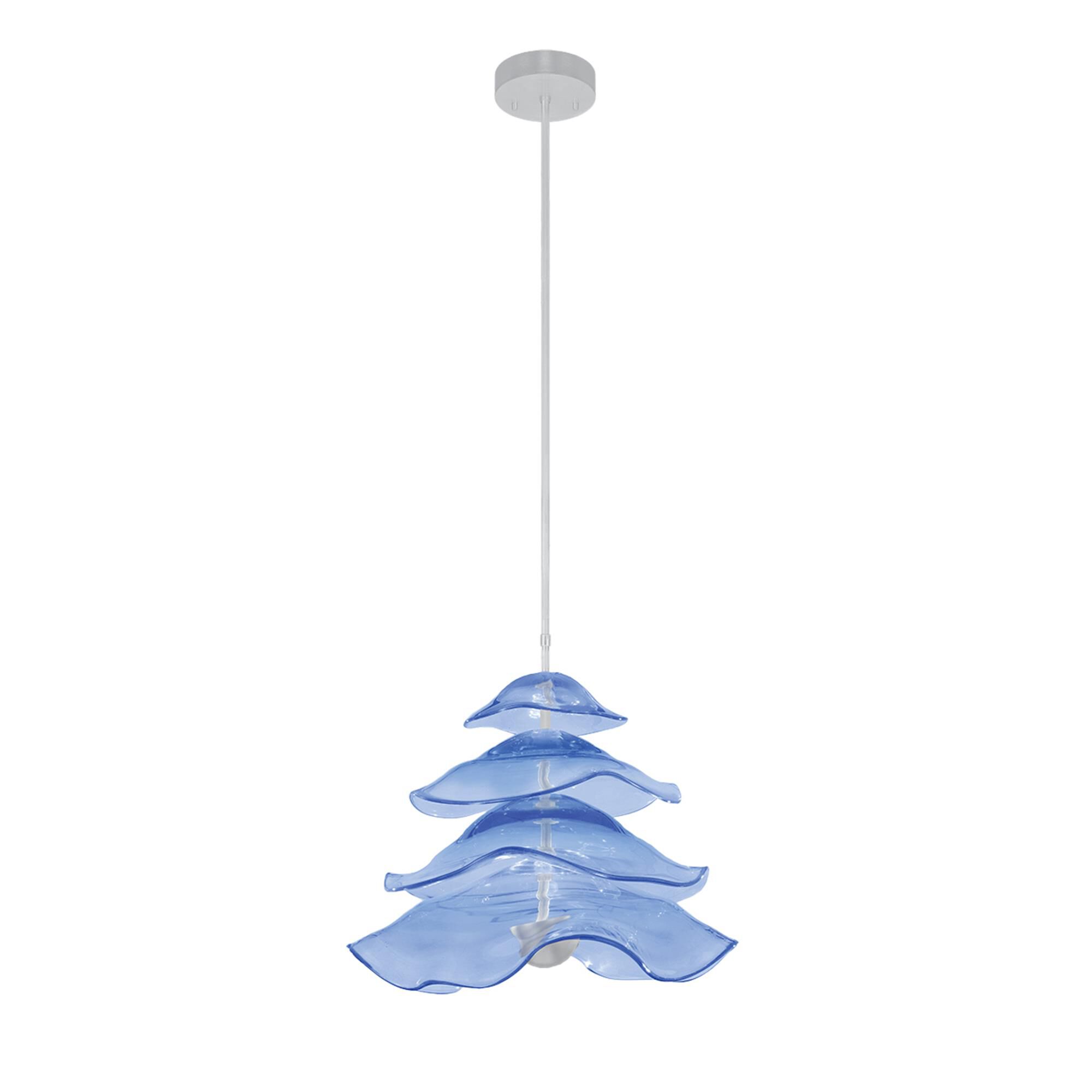 Shown in Silver finish and False crystal and True glass