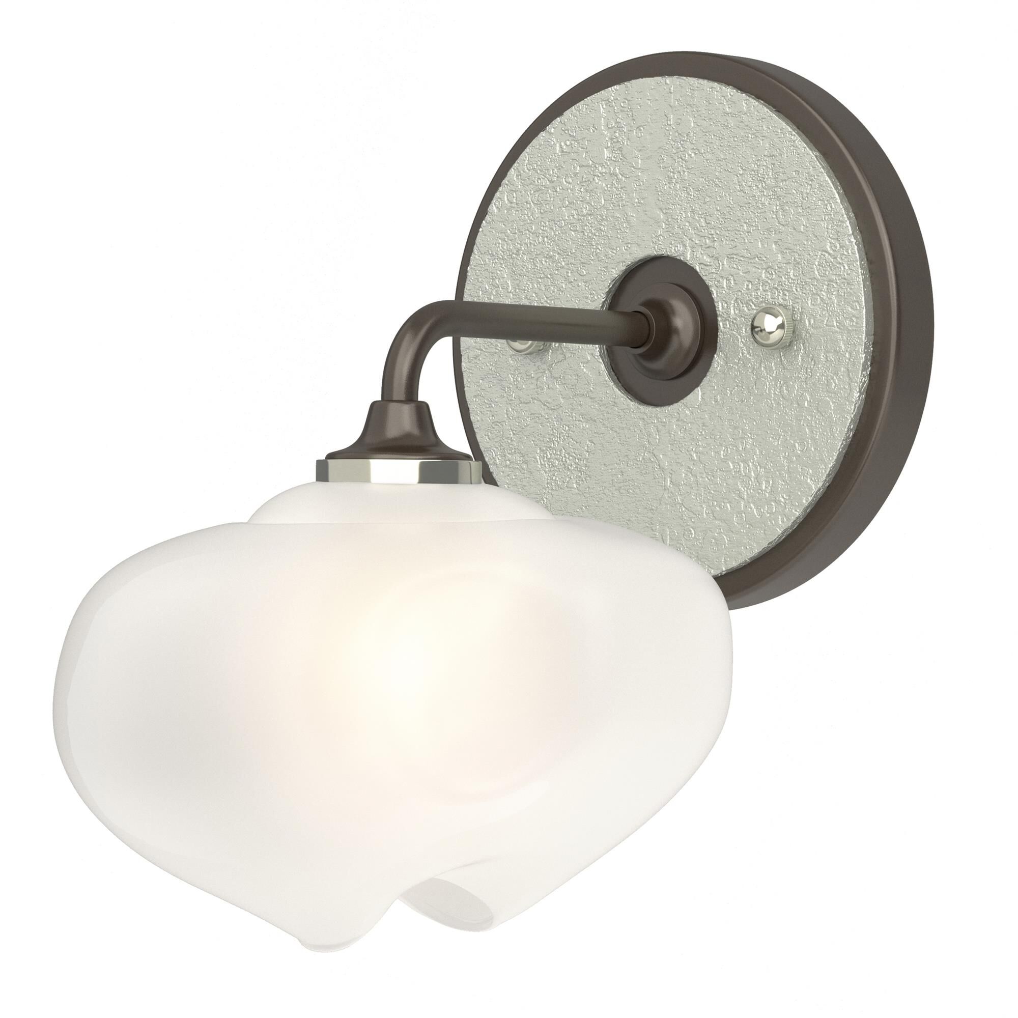 Shown in Oil Rubbed Bronze finish and Frosted glass and Vintage Platinum (82) accent