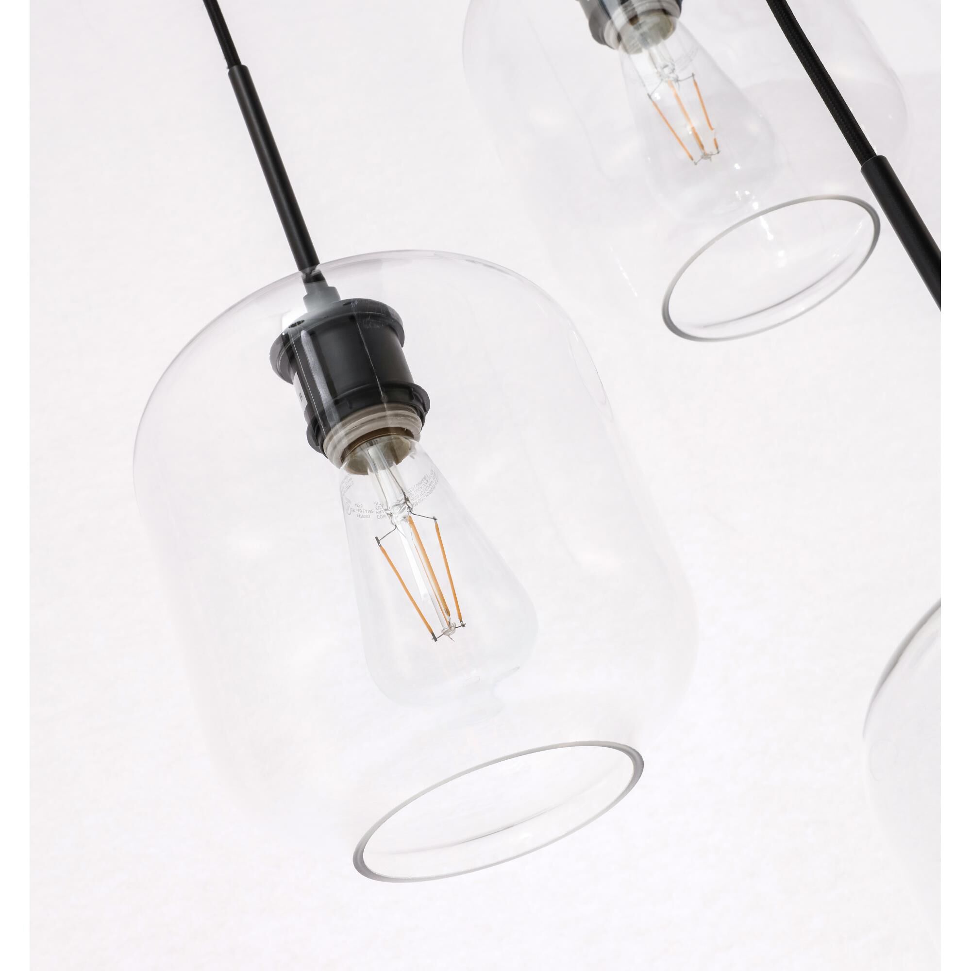 Collier 17 Inch 3 Light Multi Light Pendant by Elegant Lighting