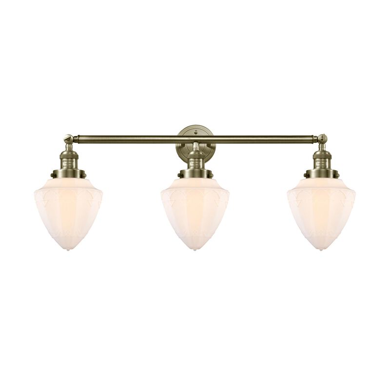 Bruno Marashlian Bullet 33 Inch 3 Light Bath Vanity Light by Innovations Lighting