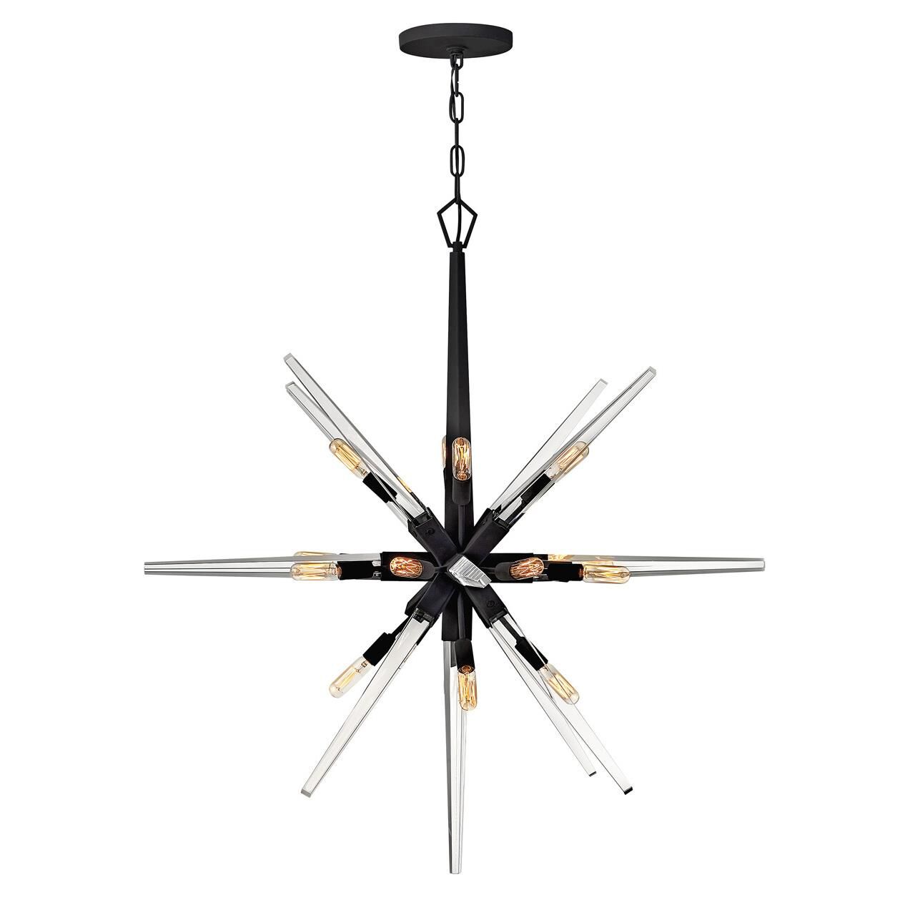 Ariel 36 Inch 16 Light Chandelier by Fredrick Ramond