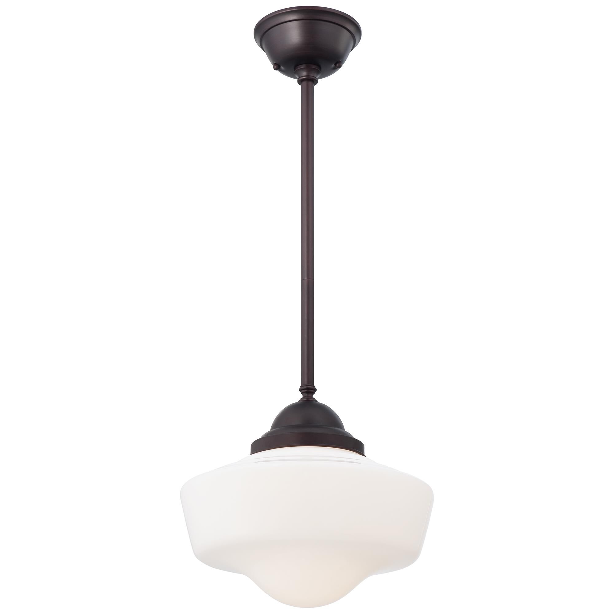 Shown in Brushed Bronze finish and Opal glass