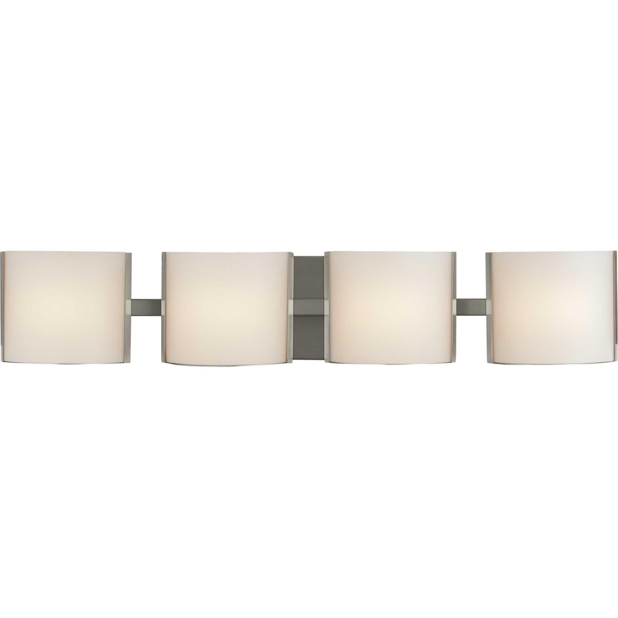 Shown in Brushed Nickel finish and Etched glass