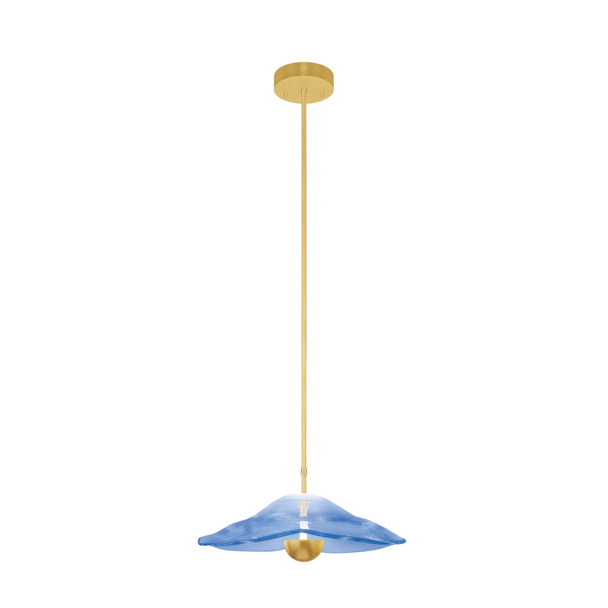 Shown in Gold finish and False crystal and True glass