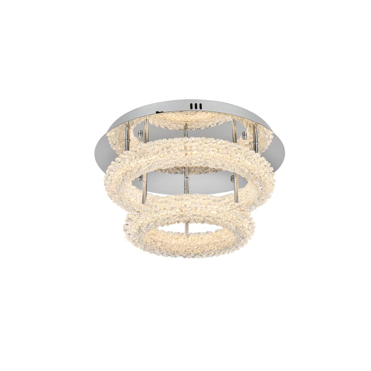 Bowen 18 Inch Semi Flush Mount by Elegant Lighting