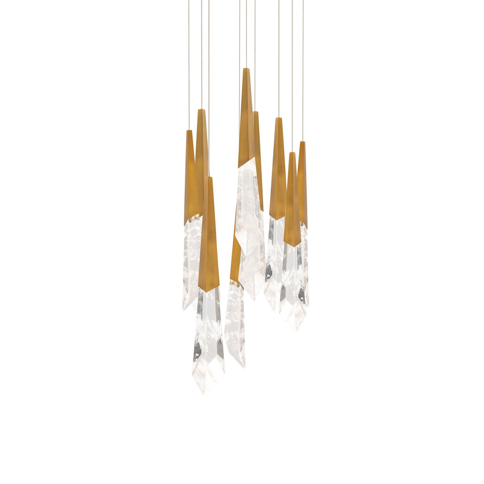 Solitude 9 Light Multi Light Pendant by Schonbek Beyond