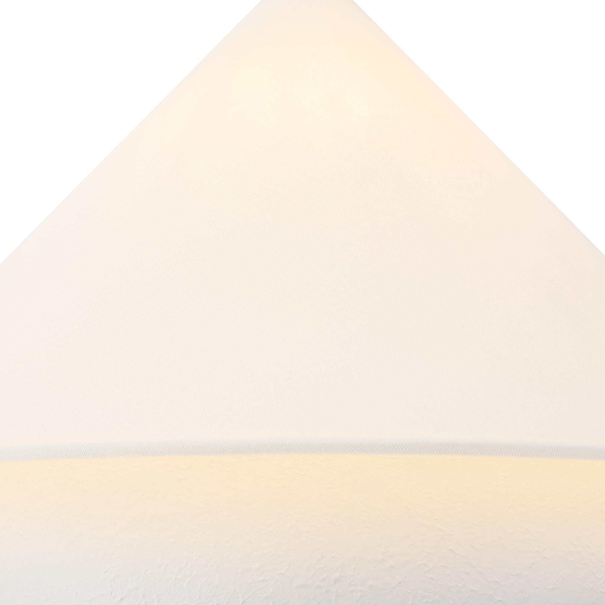 Shown in Antique White finish and White Linen shade