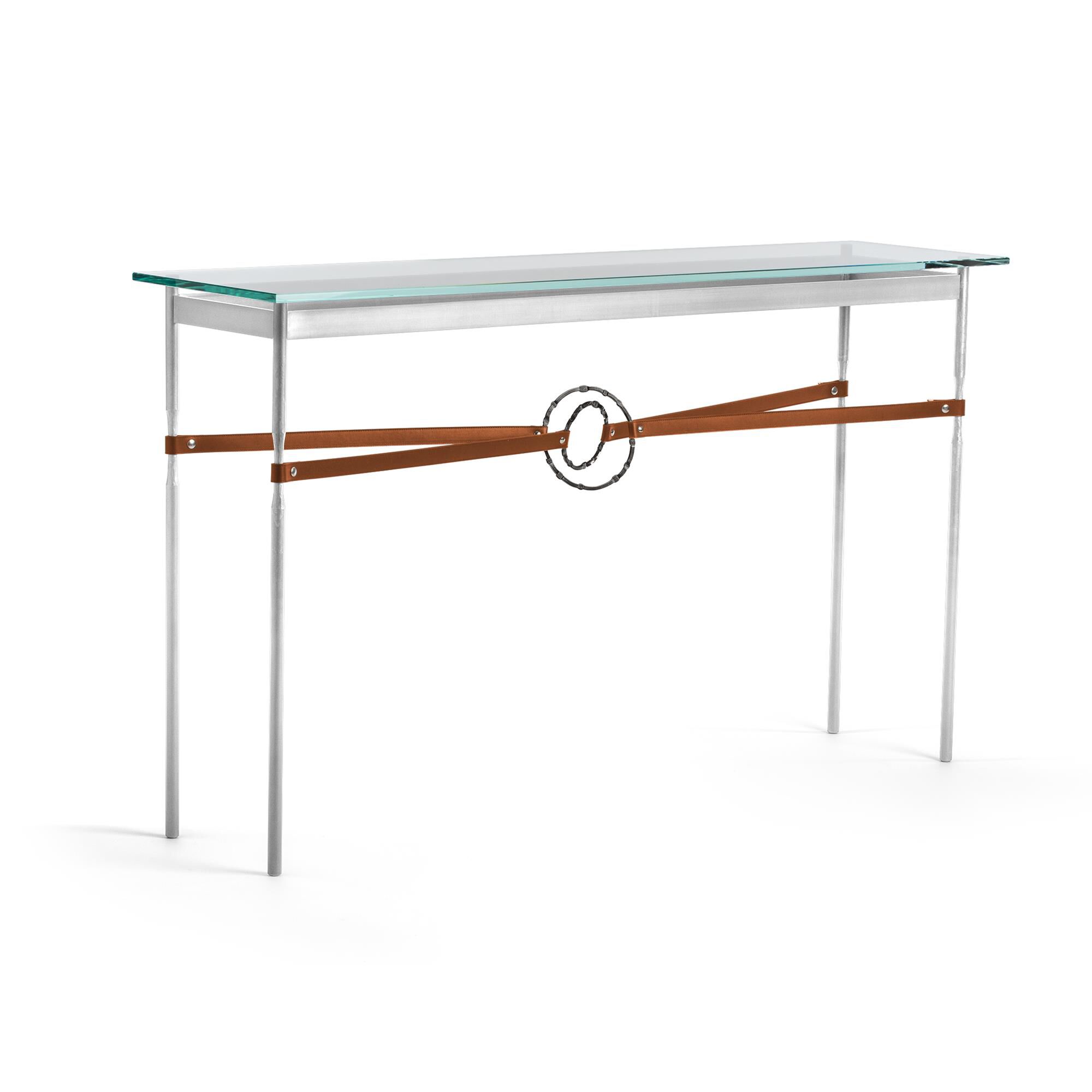 Shown in Sterling finish and Dark Smoke with Leather Chestnut  accent