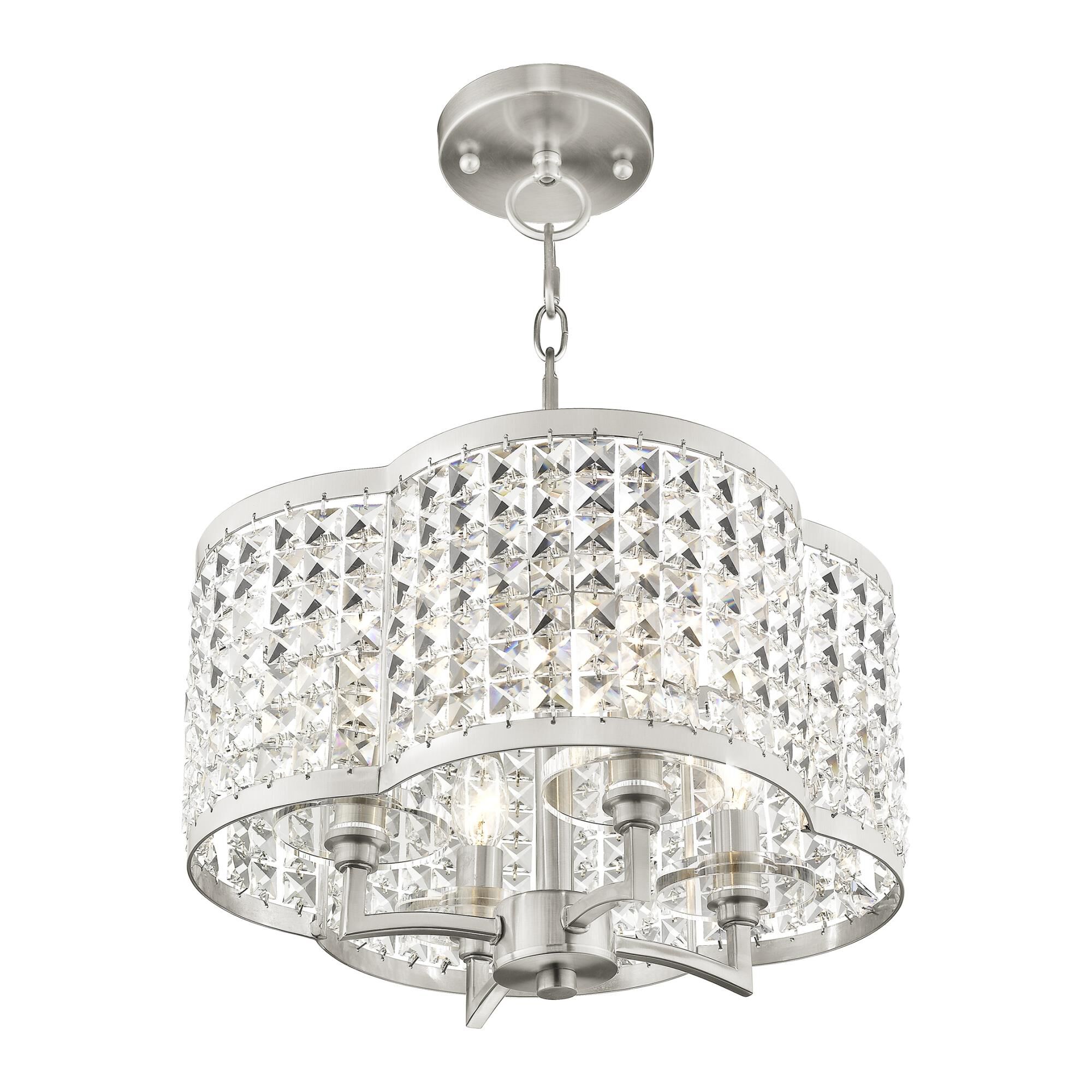 Grammercy 14 Inch 4 Light Mini Chandelier by Livex Lighting