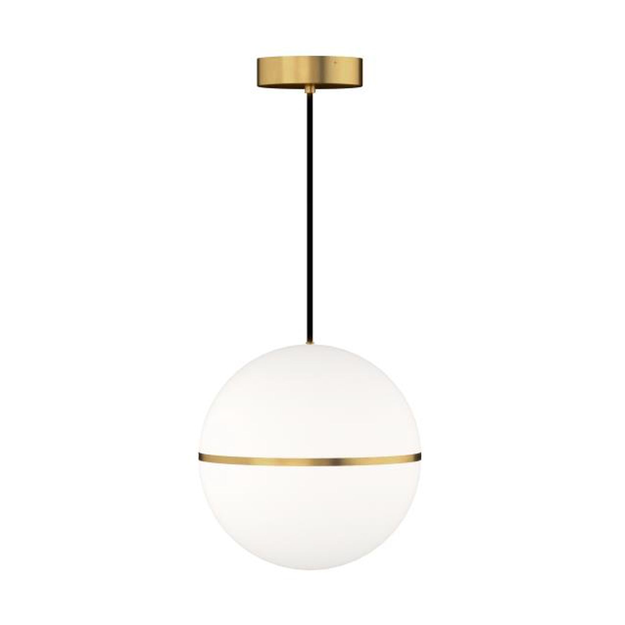 Shown in Natural Brass finish and Acrylic shade