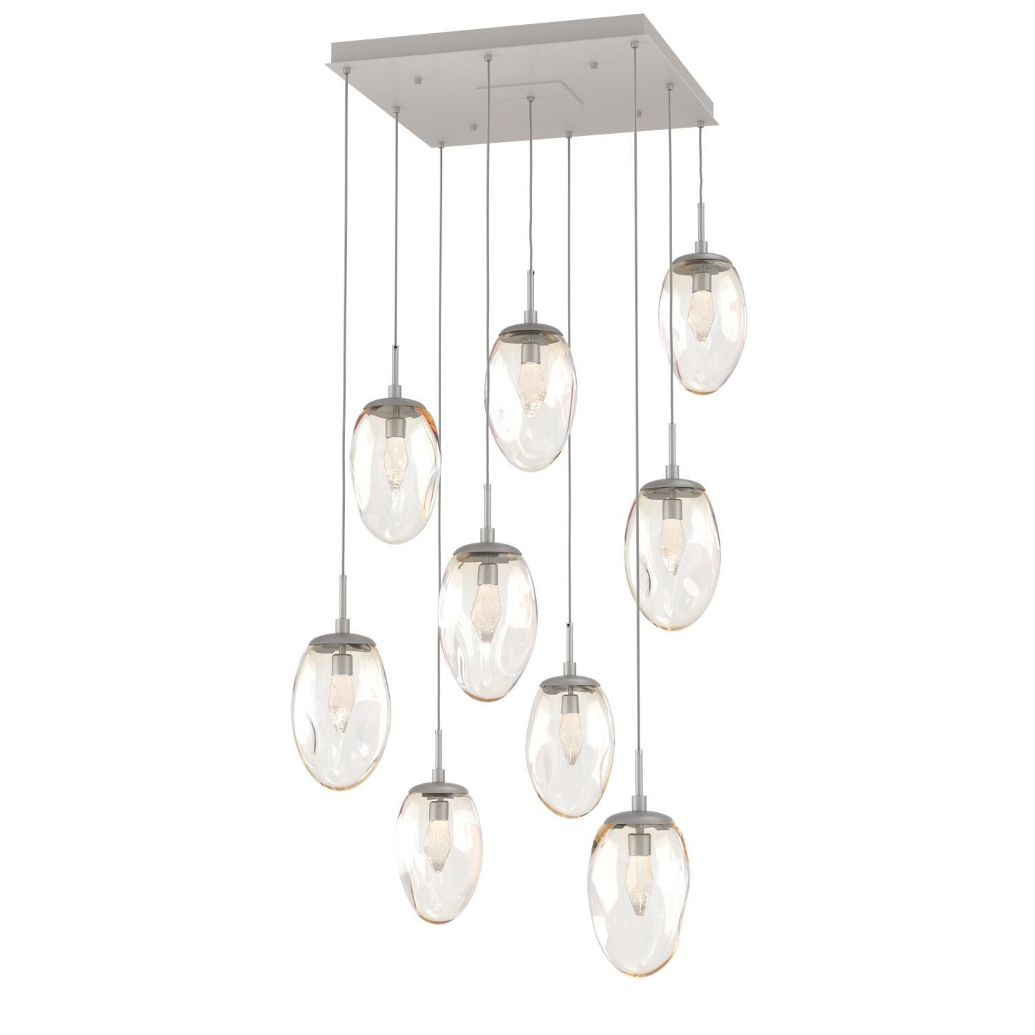 Shown in Metallic Beige Silver finish and Geo Inner Amber Outer glass