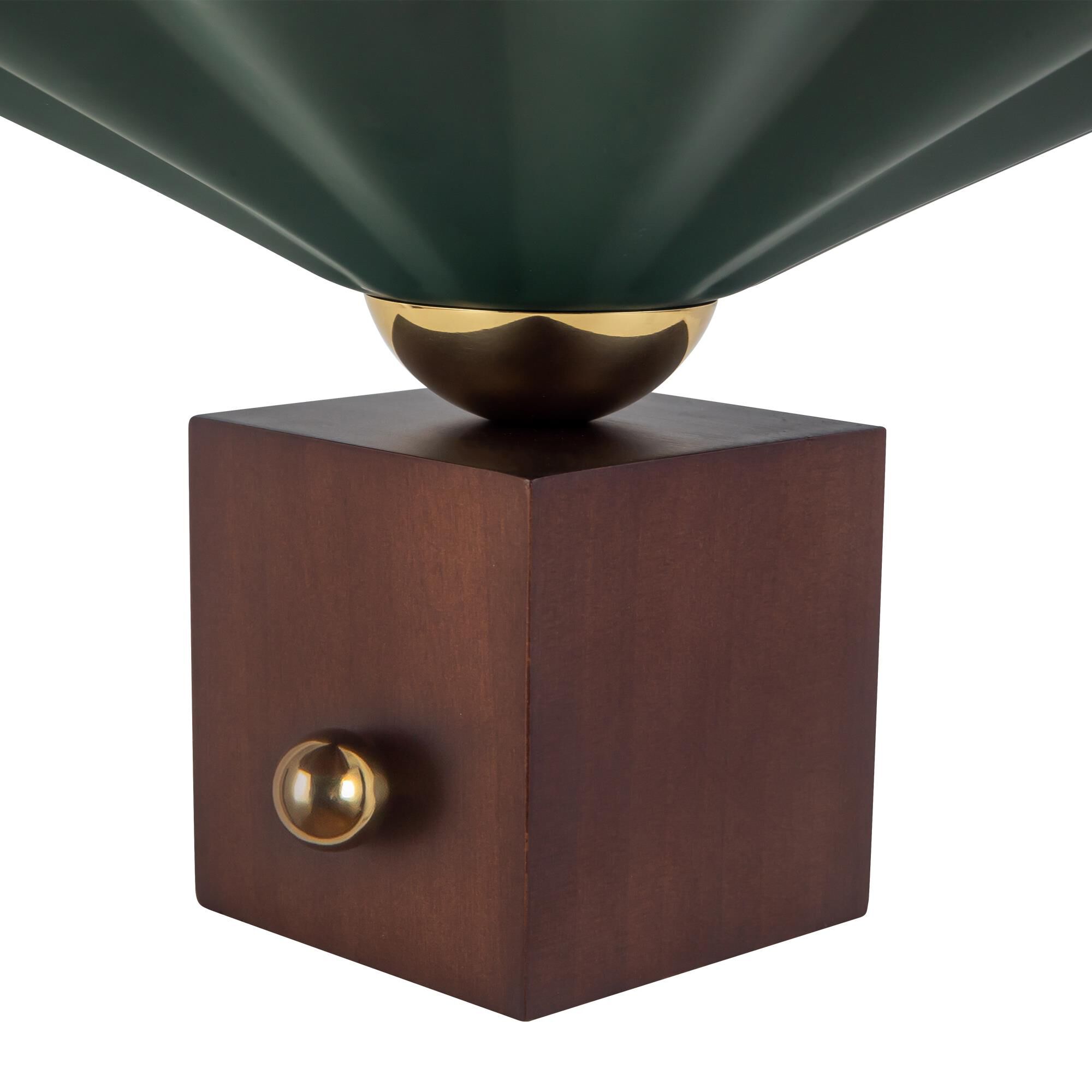 Shown in Pine Green finish and Matte Opal glass