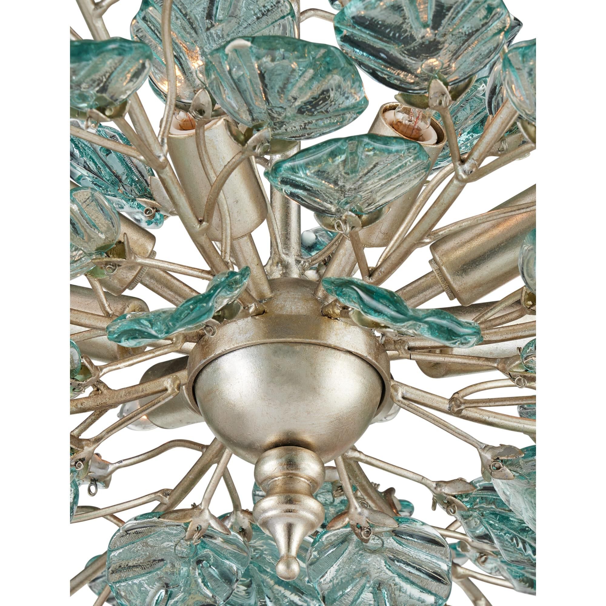 Shown in Clear, Contemporary Silver Leaf and Contemporary Silver finish