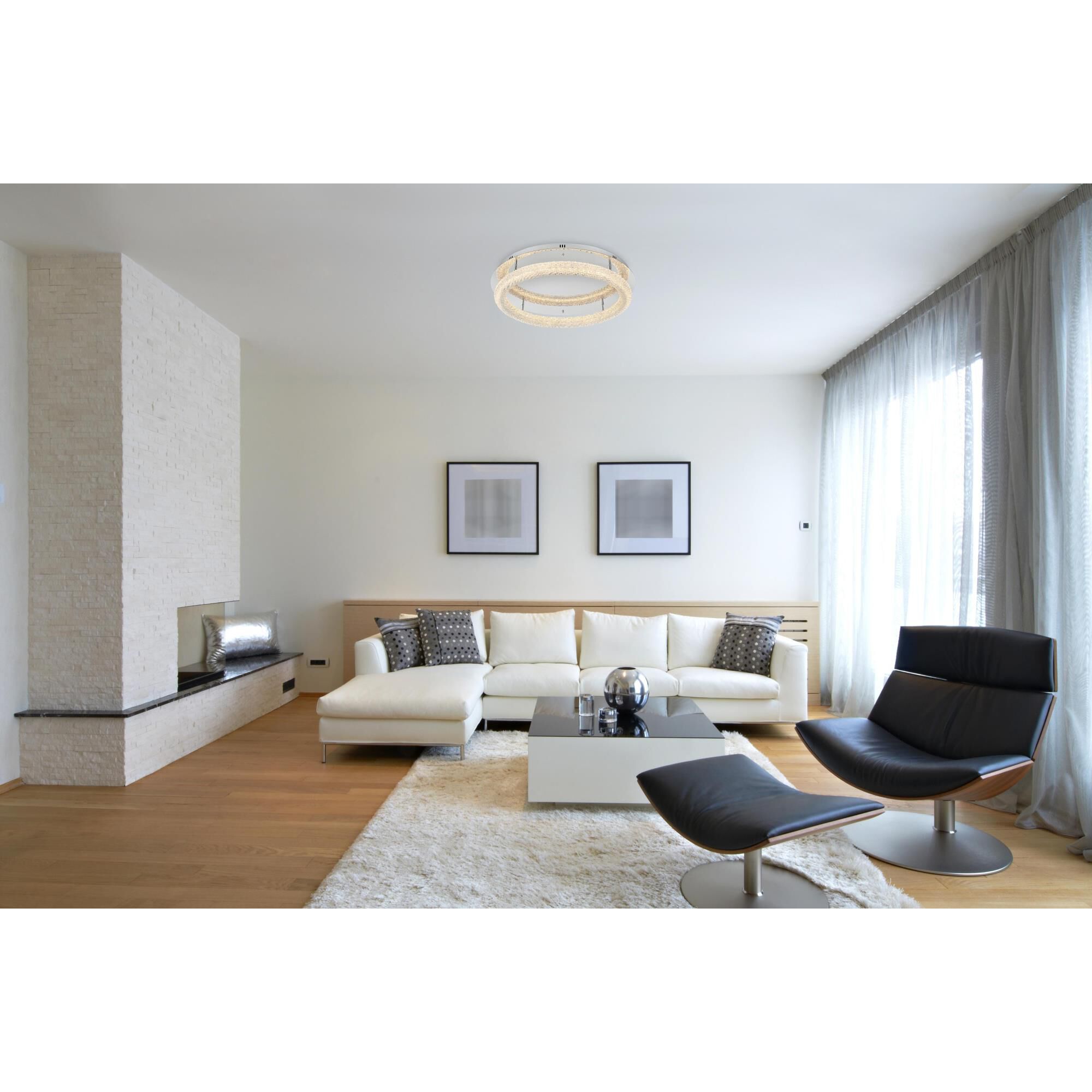 Bowen 30 Inch Flush Mount by Elegant Lighting