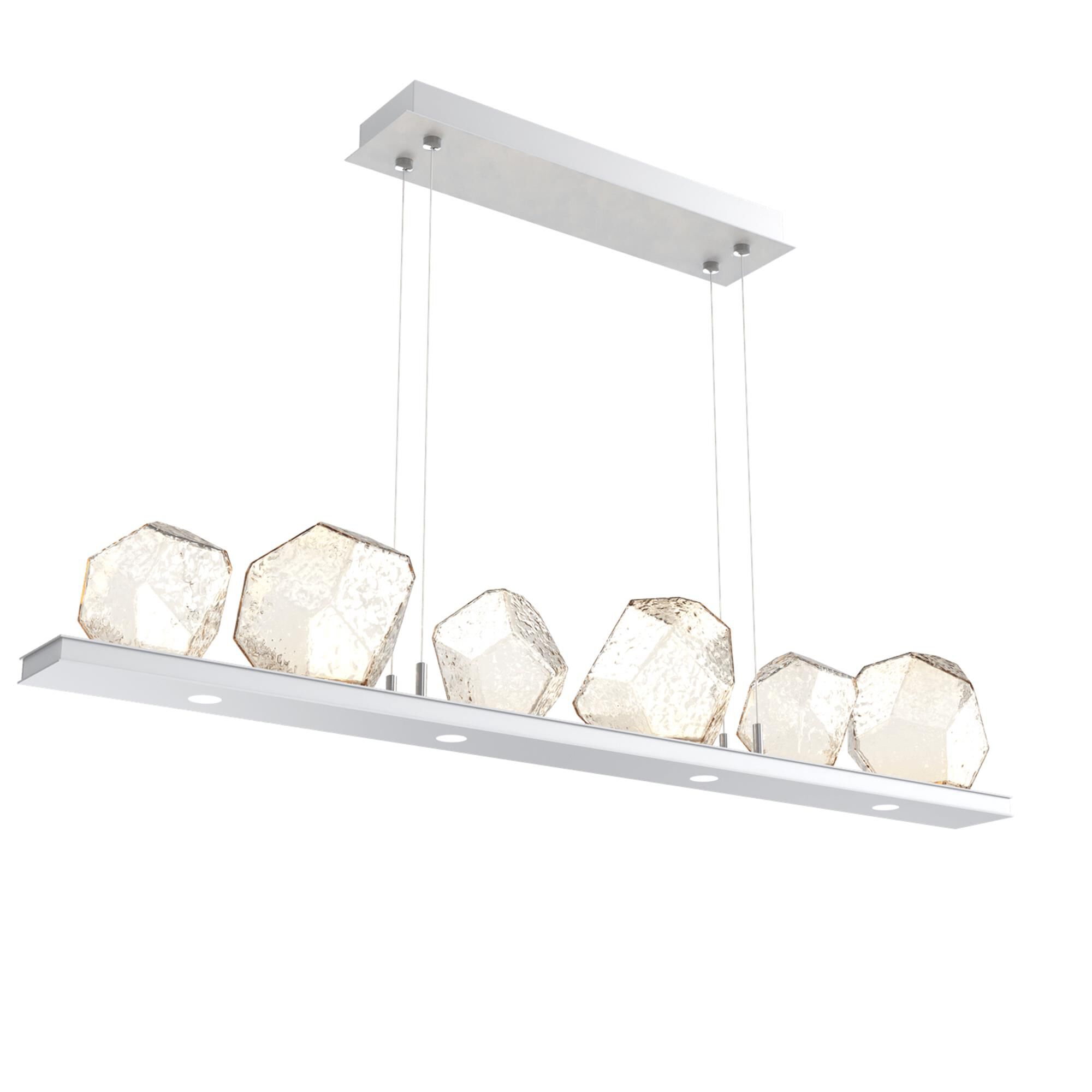 Shown in Classic Silver finish and Amber glass