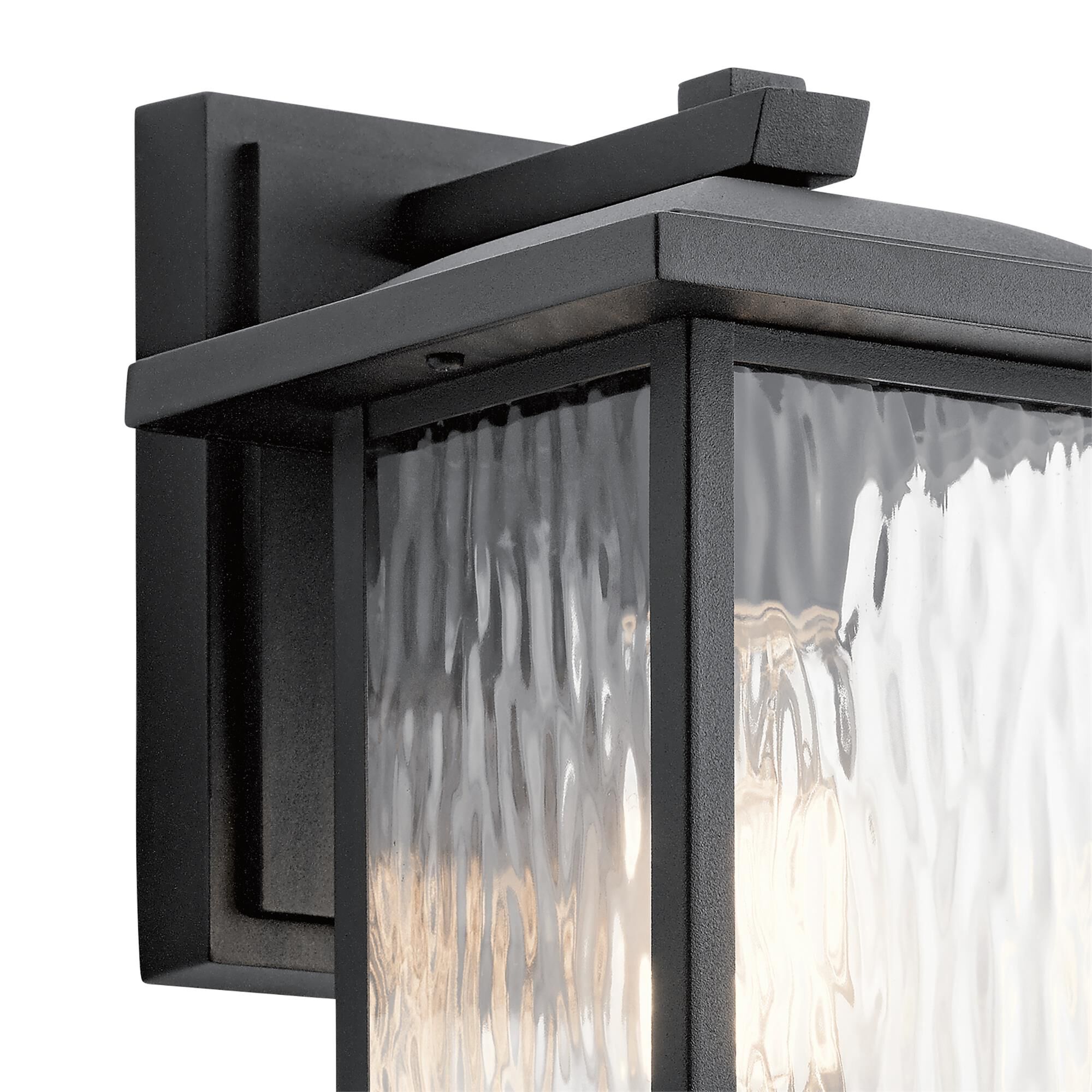 Shown in Textured Black finish and Clear Water glass