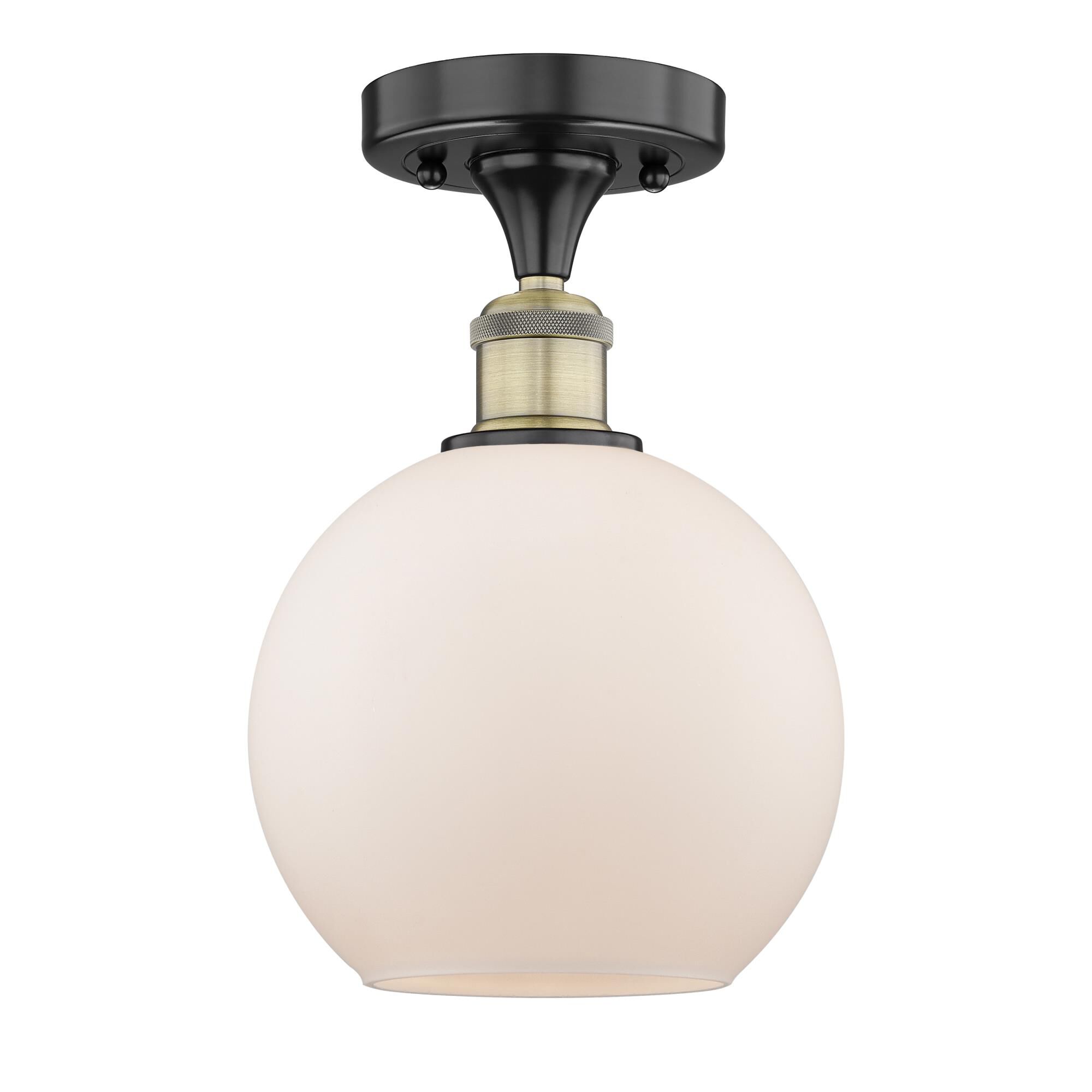 Bruno Marashlian Athens 8 Inch 1 Light Semi Flush Mount by Innovations Lighting