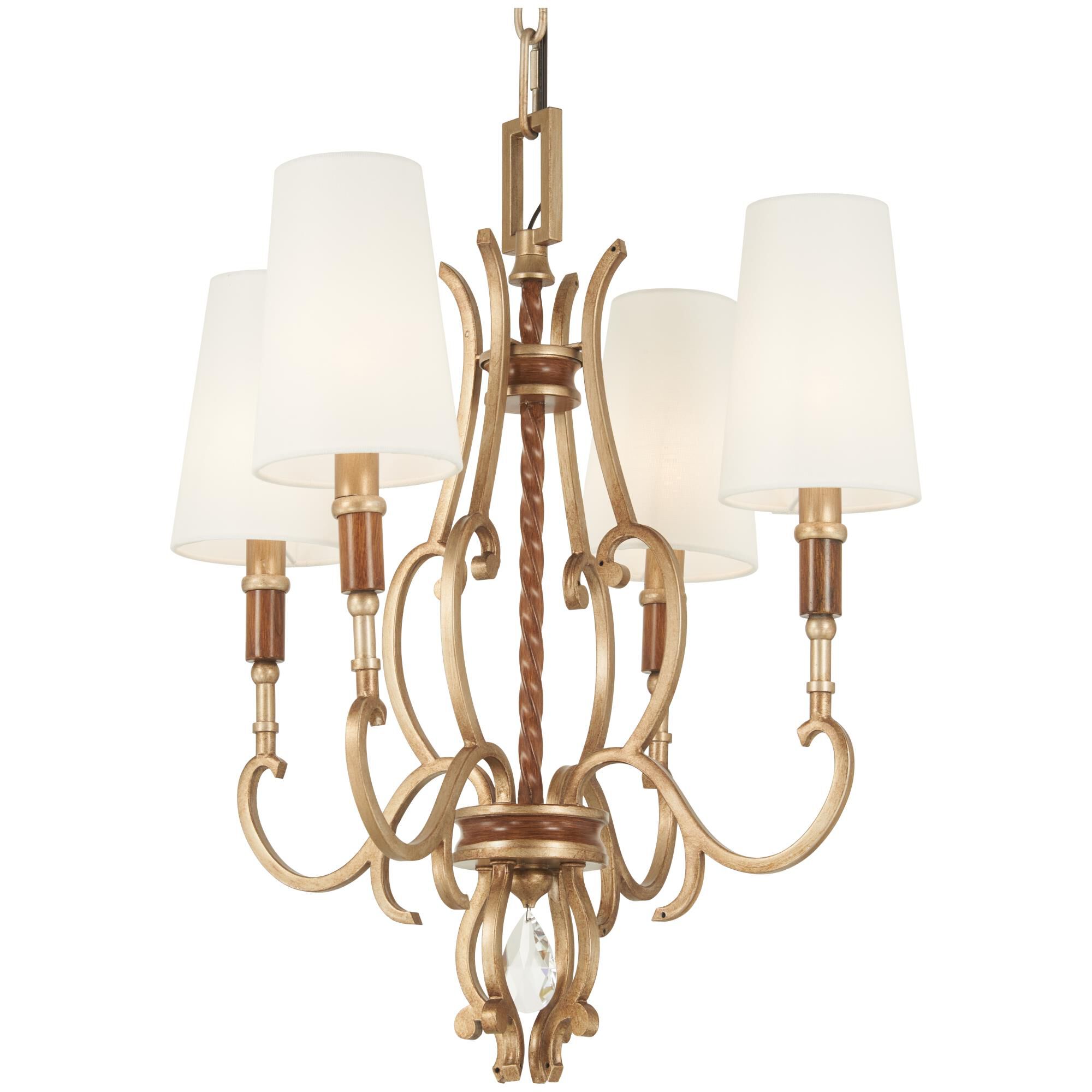 Magnolia Manor 16 Inch 4 Light Mini Chandelier by Metropolitan Lighting