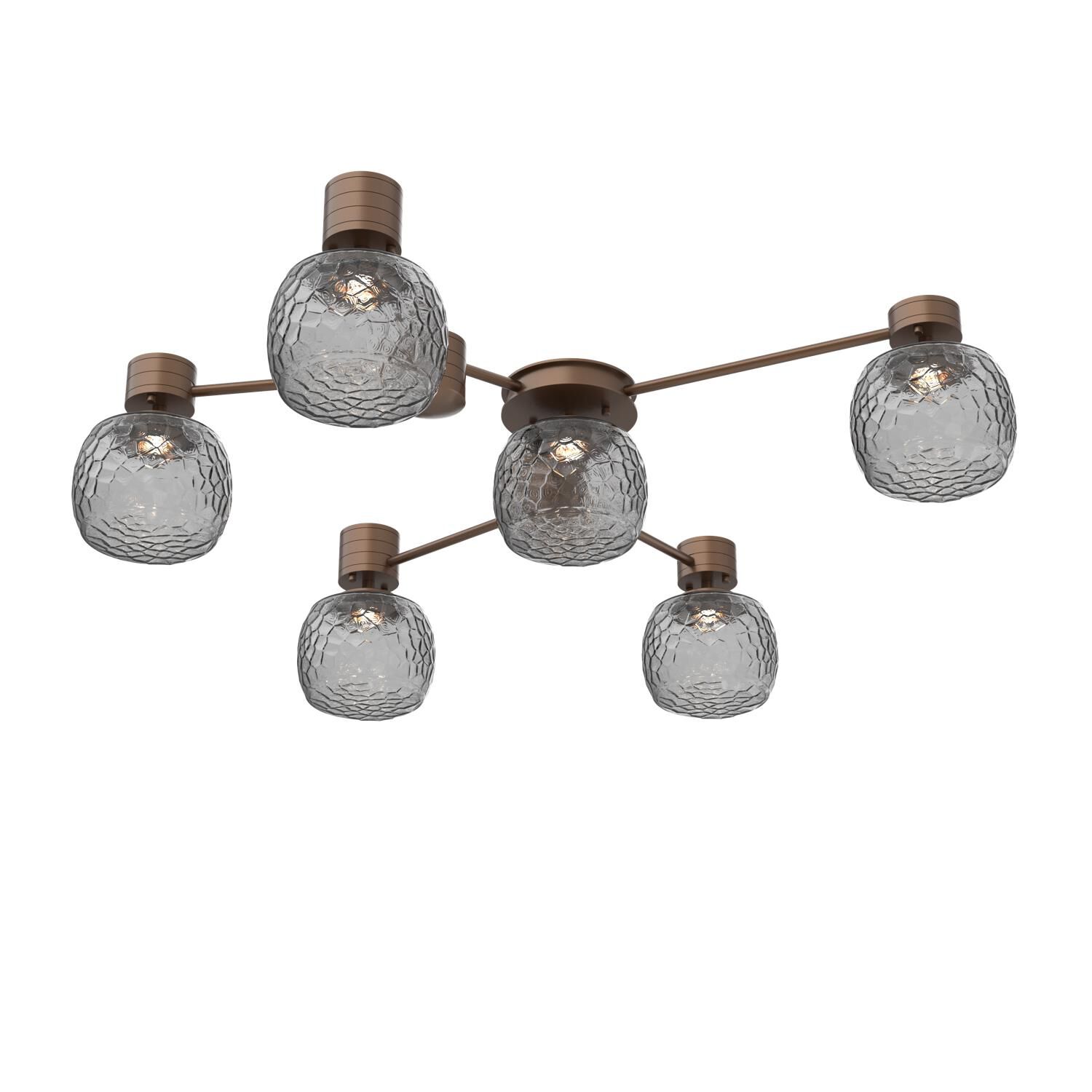 Levi Wilson Vessel 37 Inch Semi Flush Mount by Hammerton Studio