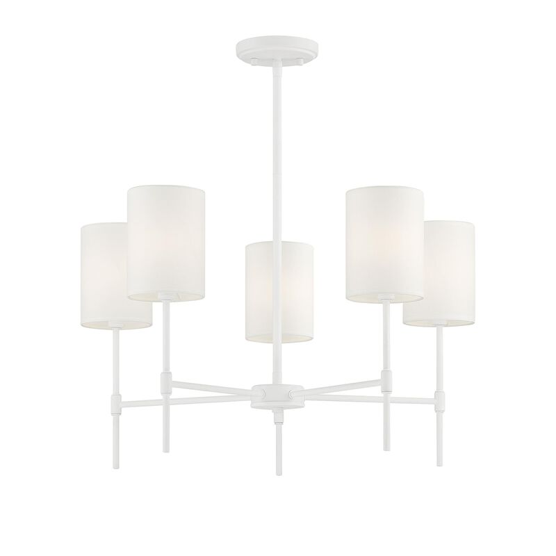 25 Inch 5 Light LED Chandelier by Meridian Lighting