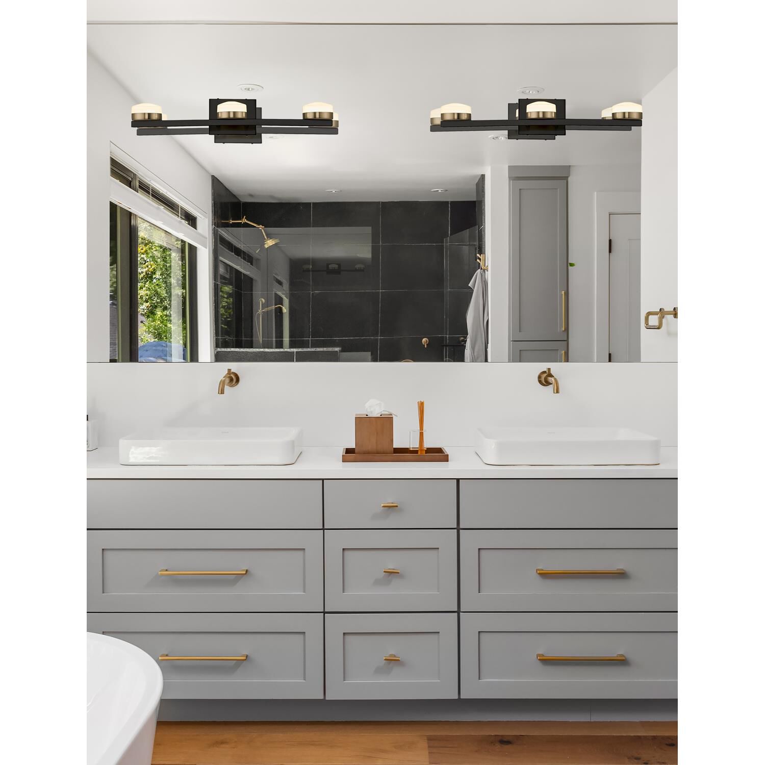 Puck 24 Inch 3 Light LED Bath Vanity Light by Justice Design Group