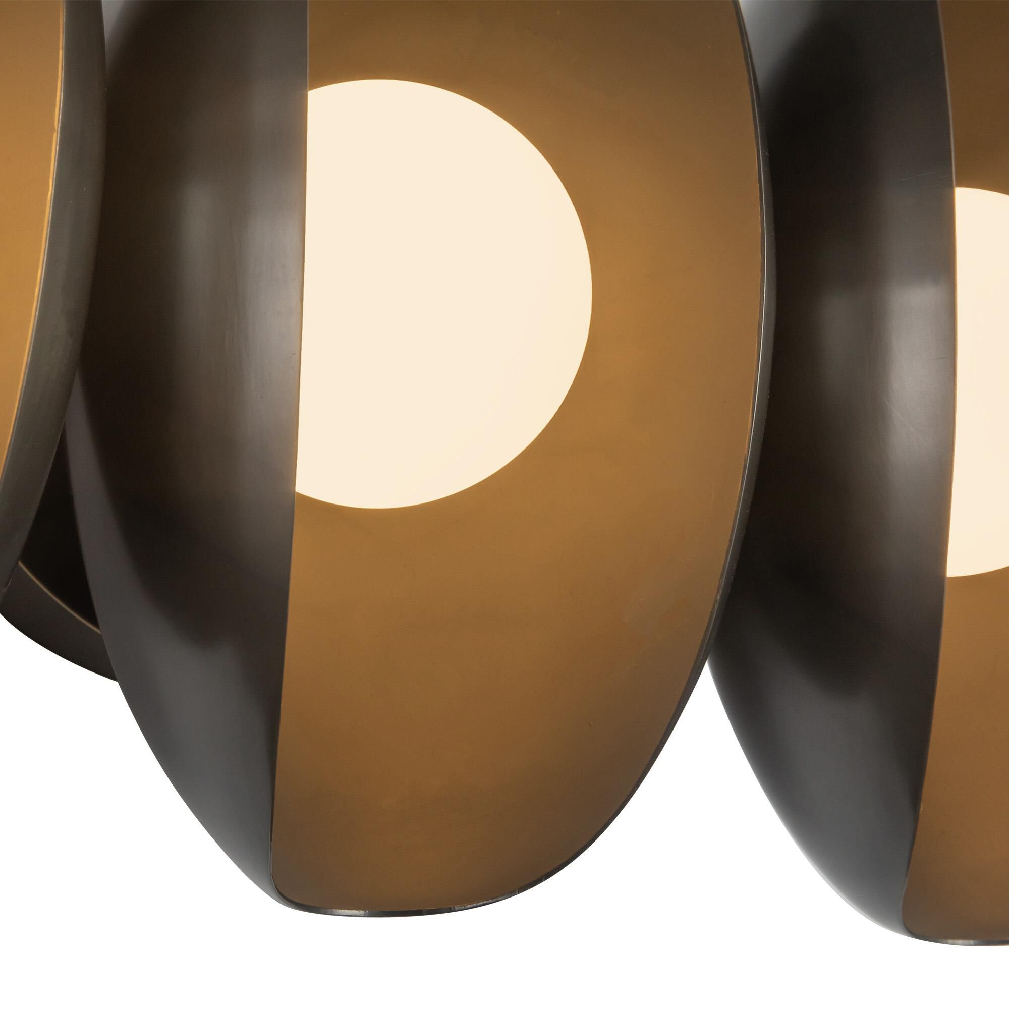 Shown in Urban Bronze finish and Matte Opal glass