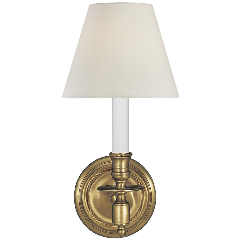 French Single Wall Sconce by Visual Comfort Signature Collection
