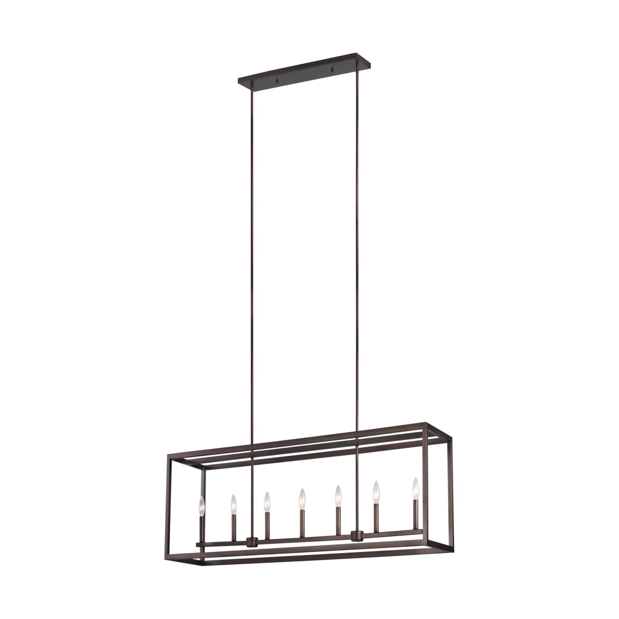 Moffet Street 54 Inch 7 Light Linear Suspension Light by Generation Lighting
