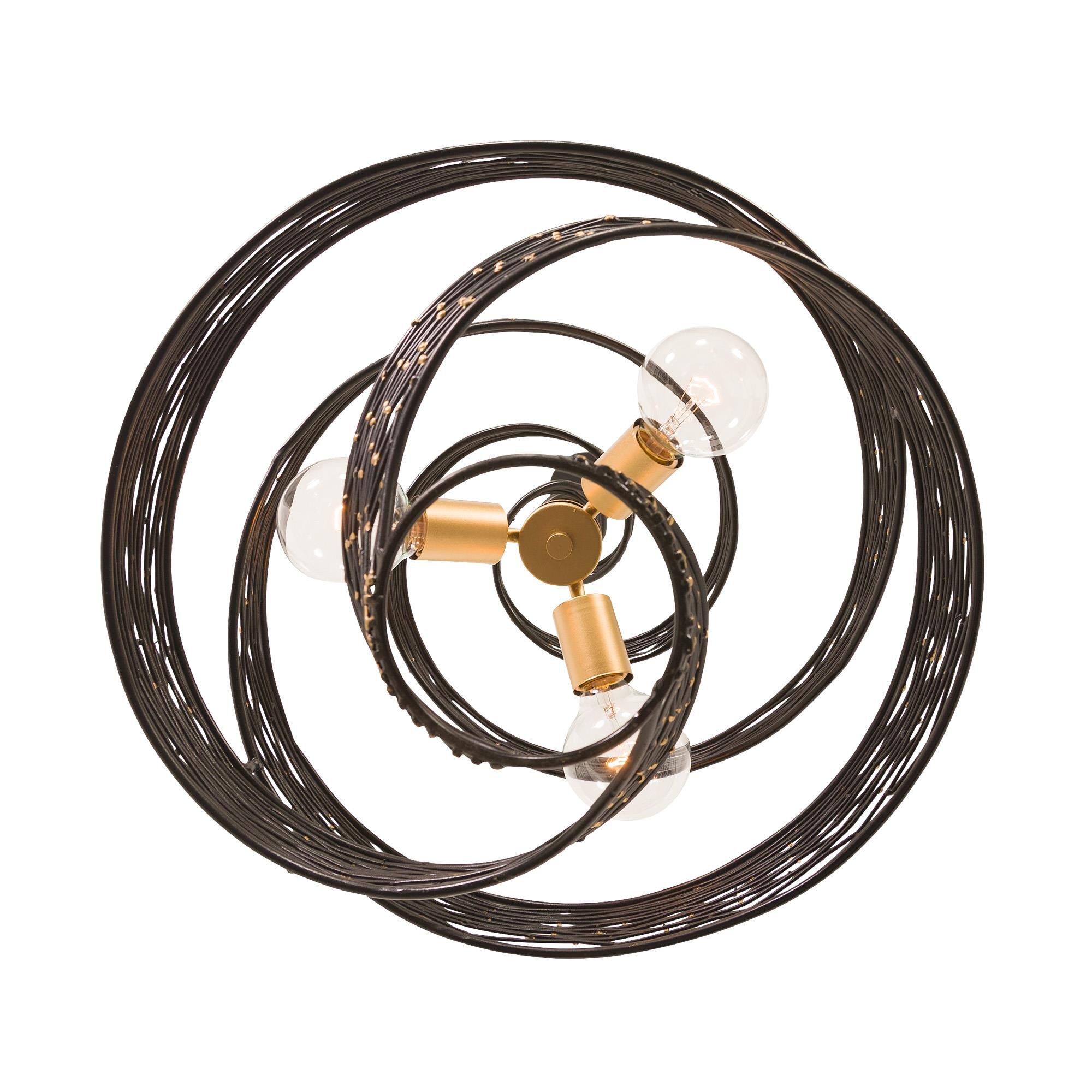 Shown in Gold finish and Matte Black - French Gold shade