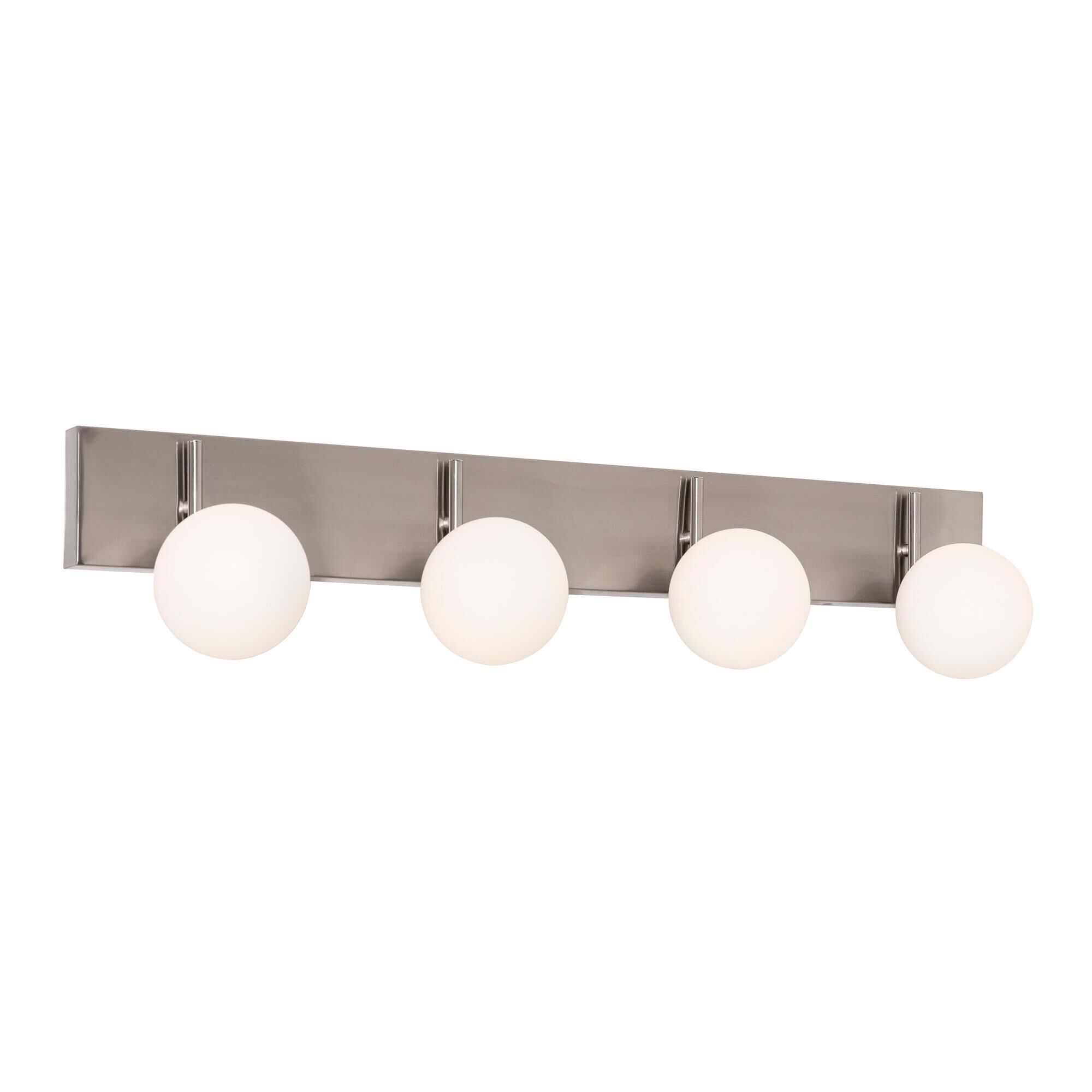 Shown in Satin Nickel finish and Yes glass and Glass shade