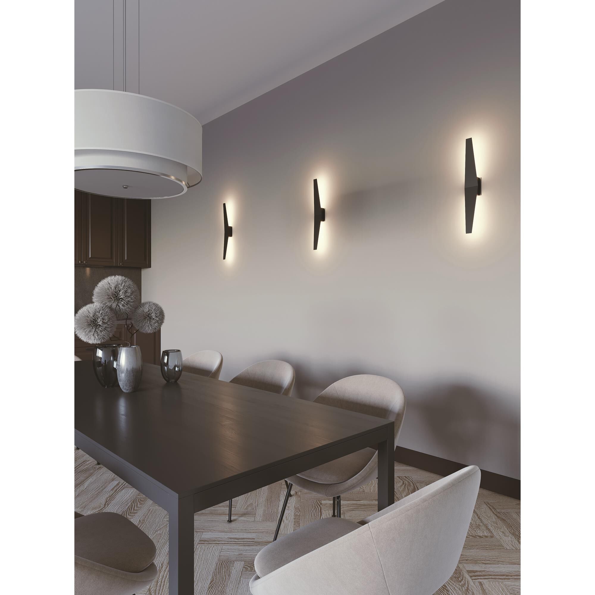 Shown in Black finish and Acrylic glass