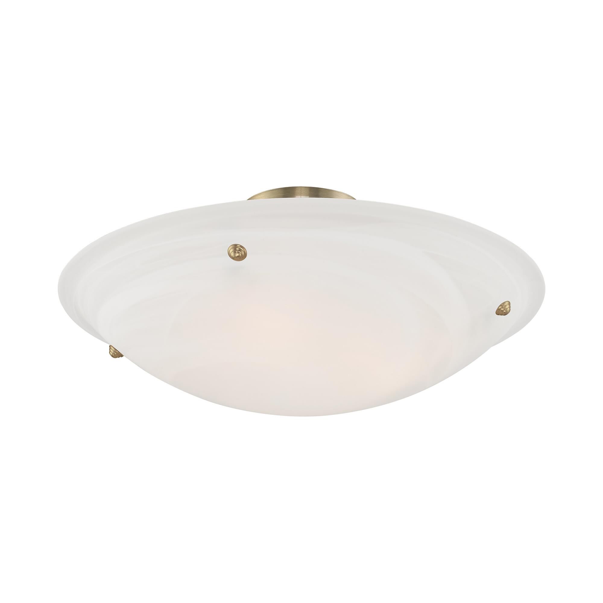 Home Basics 24 Inch 4 Light Semi Flush Mount by Livex Lighting